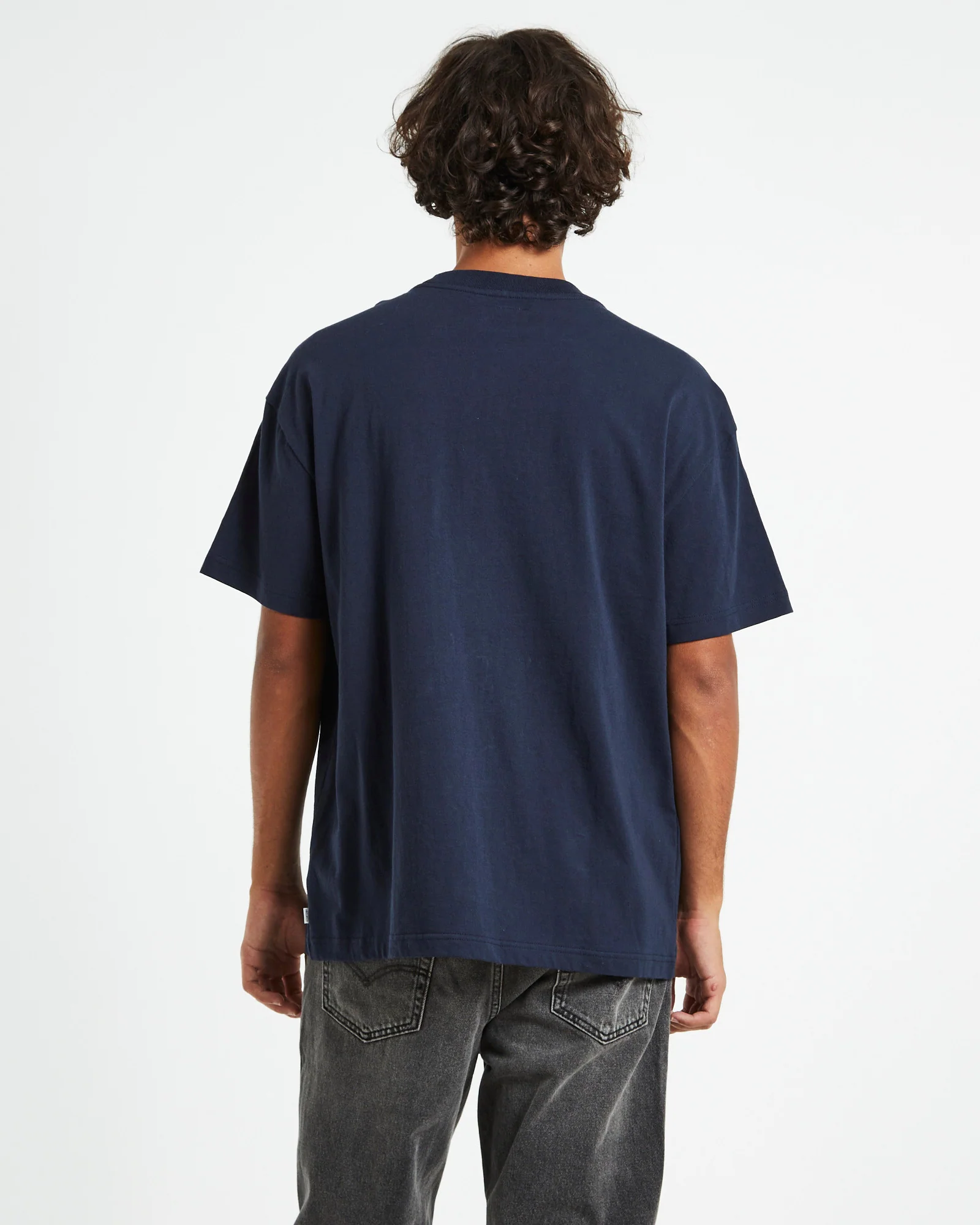 Seattle T-Shirt Vintage Navy - Image 2