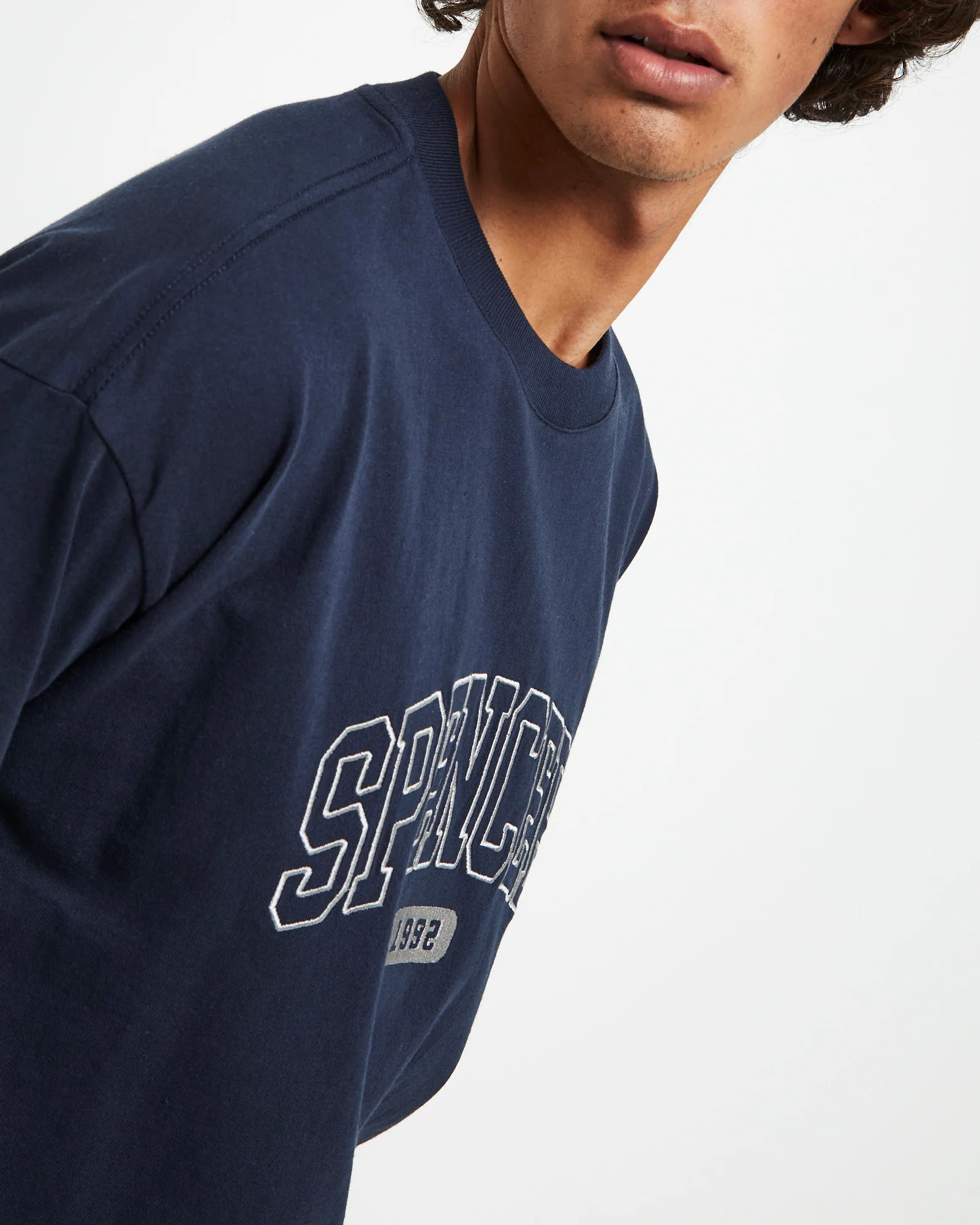 Seattle T-Shirt Vintage Navy - Image 6