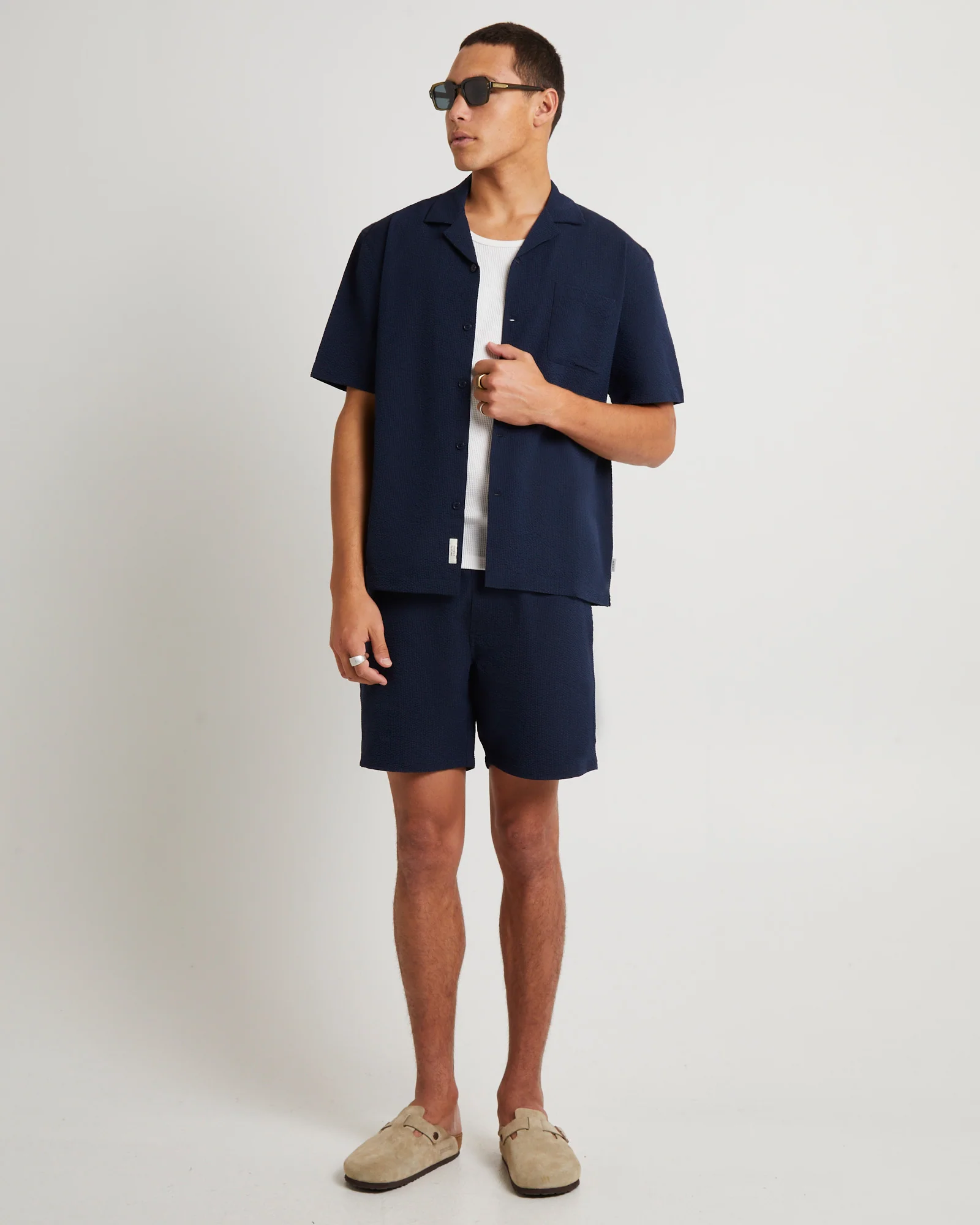 Seersucker Short Sleeve Resort Shirt - Image 3