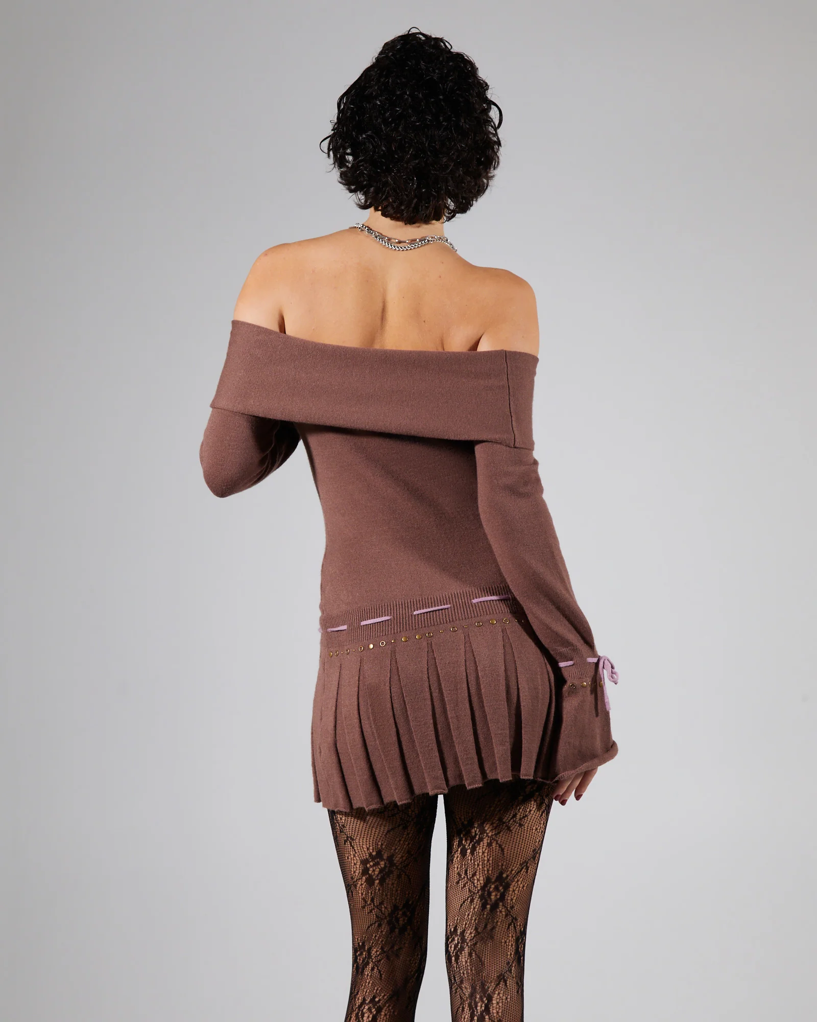 Serena Knitted Mini Dress - Image 2