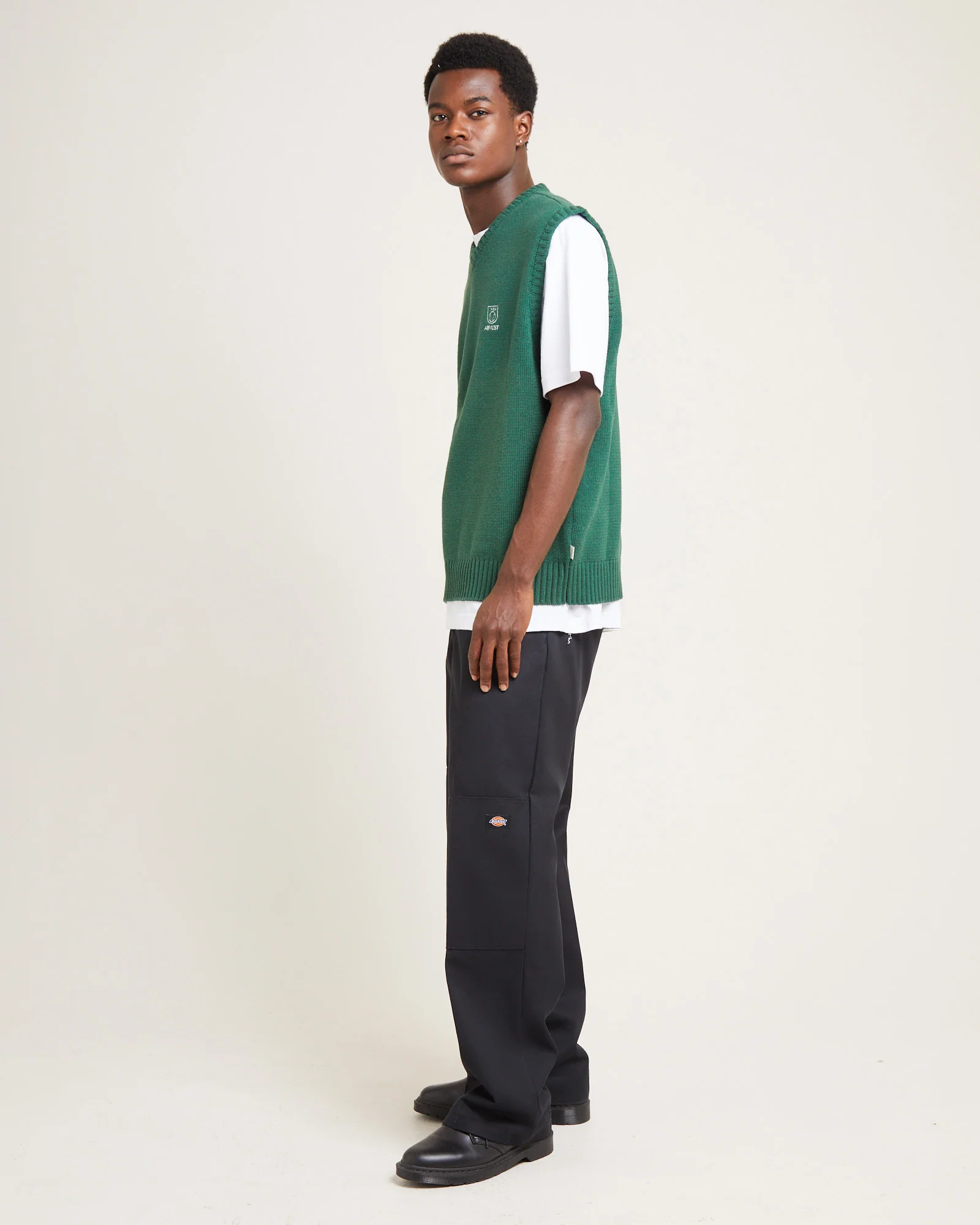 Service Knit Vest Green - Image 4