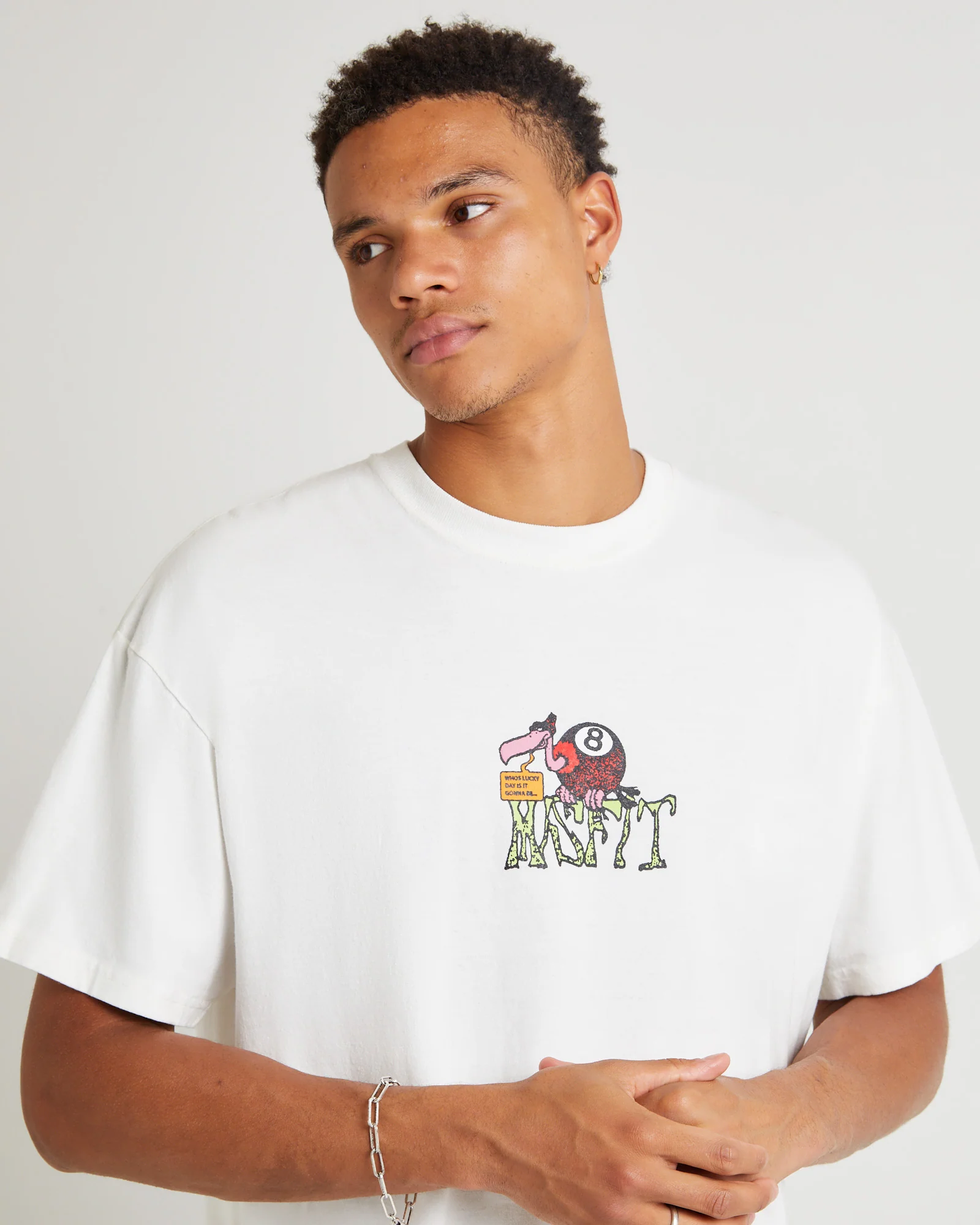 Sheer Luck Short Sleeve T-Shirt Thrift White - Image 5