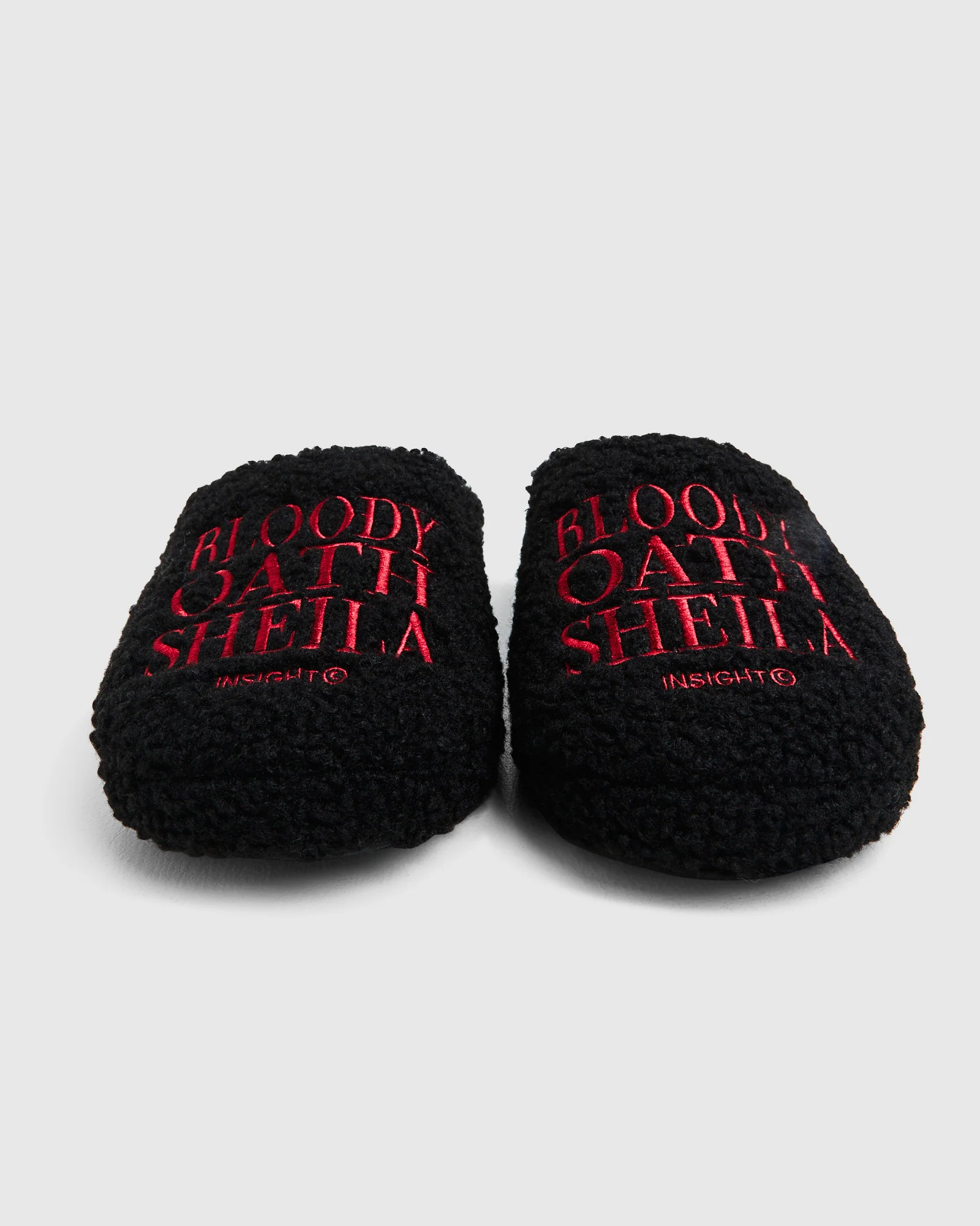 Sheila Shag Slides Black/Red - Image 5