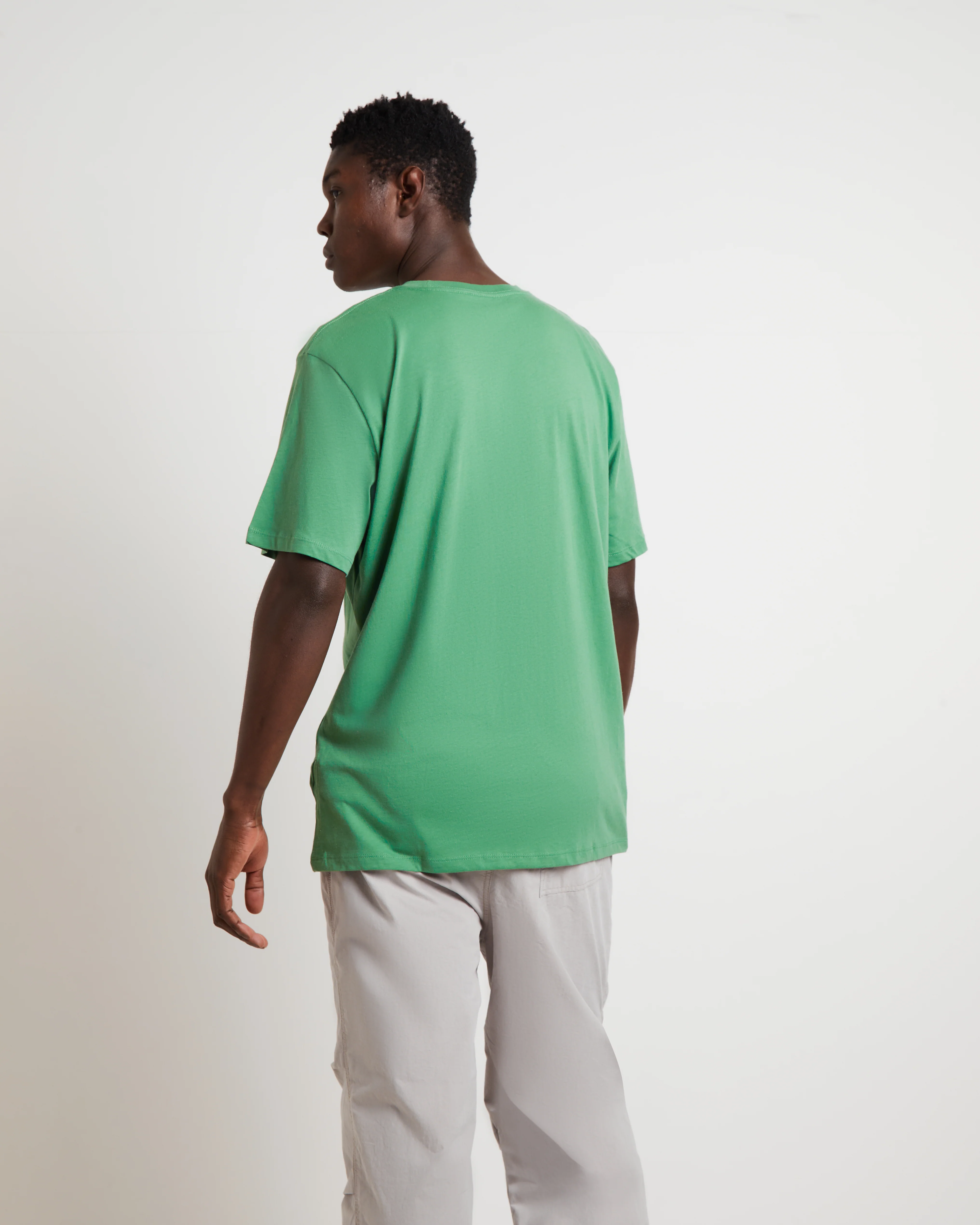 Short Sleeve Half Dome T-Shirt in Grass Green - Image 2