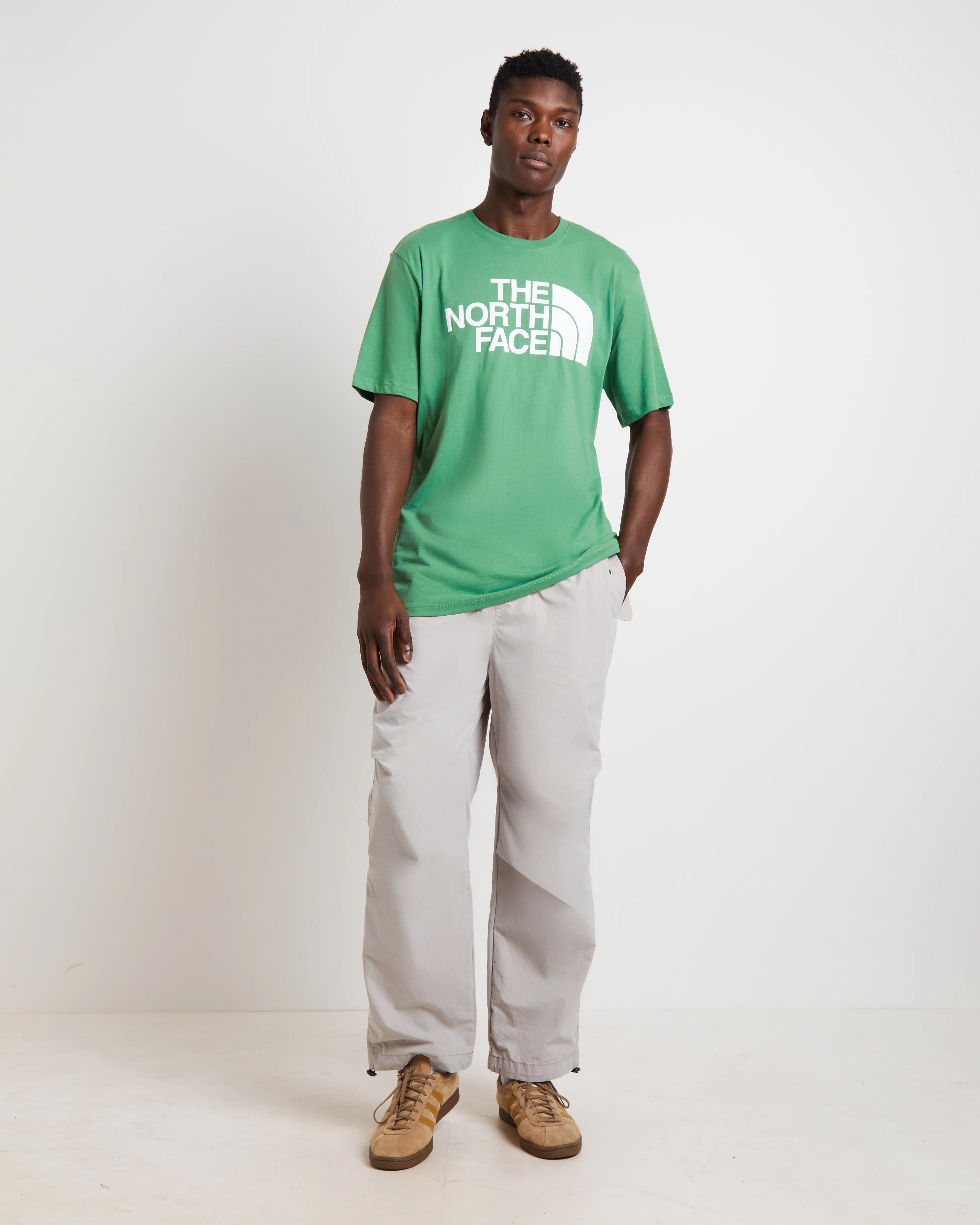 Short Sleeve Half Dome T-Shirt in Grass Green - Image 3