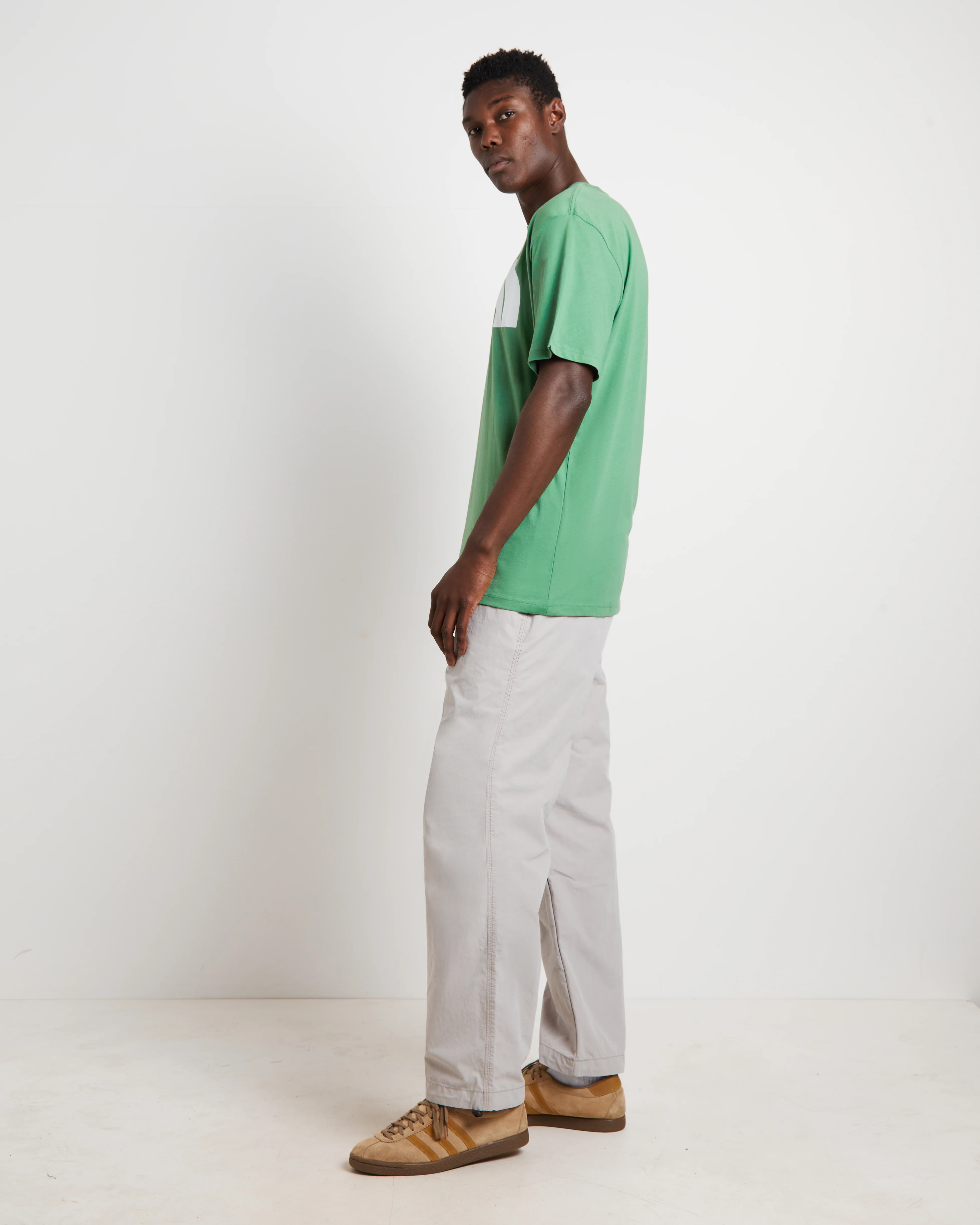 Short Sleeve Half Dome T-Shirt in Grass Green - Image 4