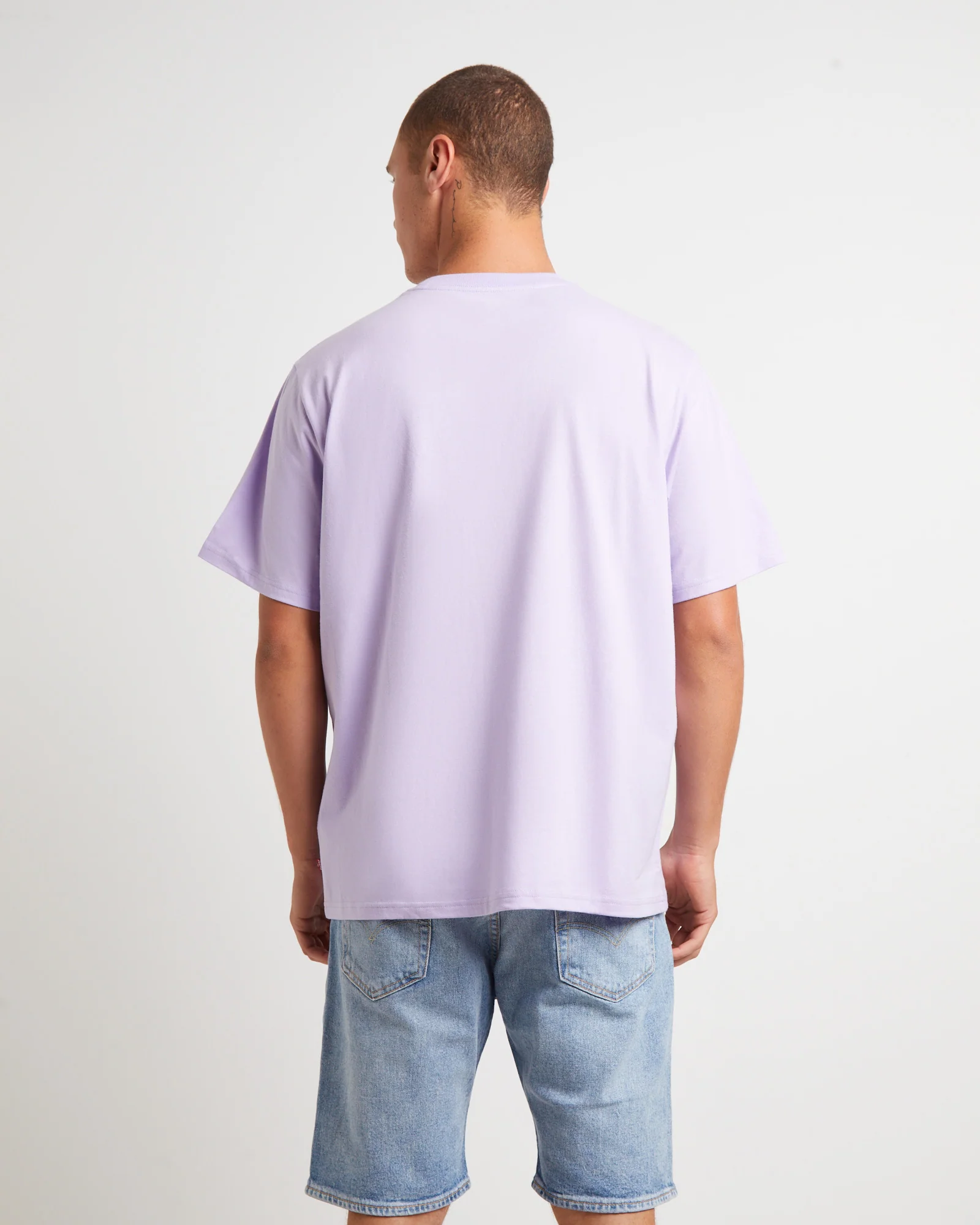 Short Sleeve Relaxed Fit T-Shirt in Purple Rose - Image 2