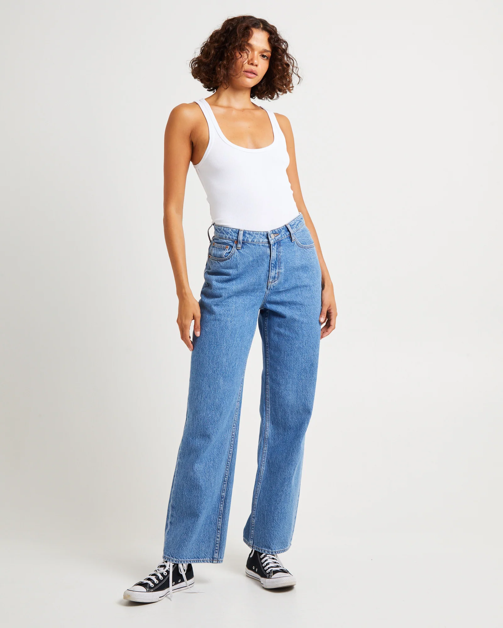 Signature Mid Baggy Denim Jeans Next - Image 3