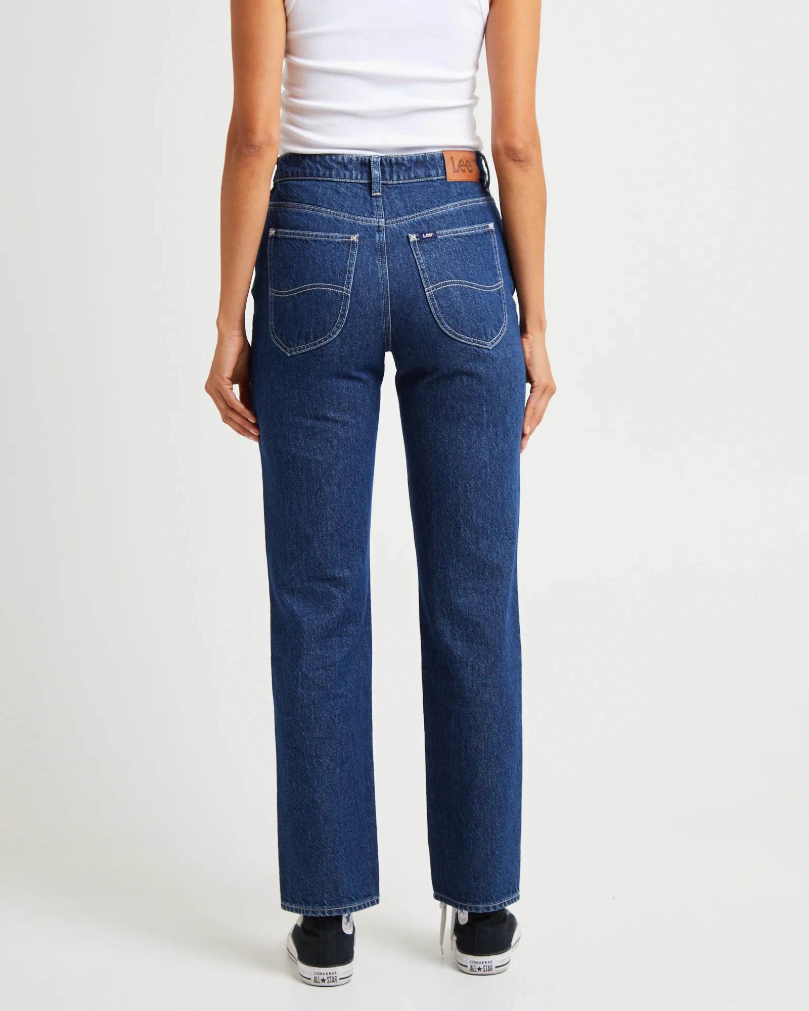 Signature Mid Slim Straight Denim Jeans Essential Rinse - Image 2