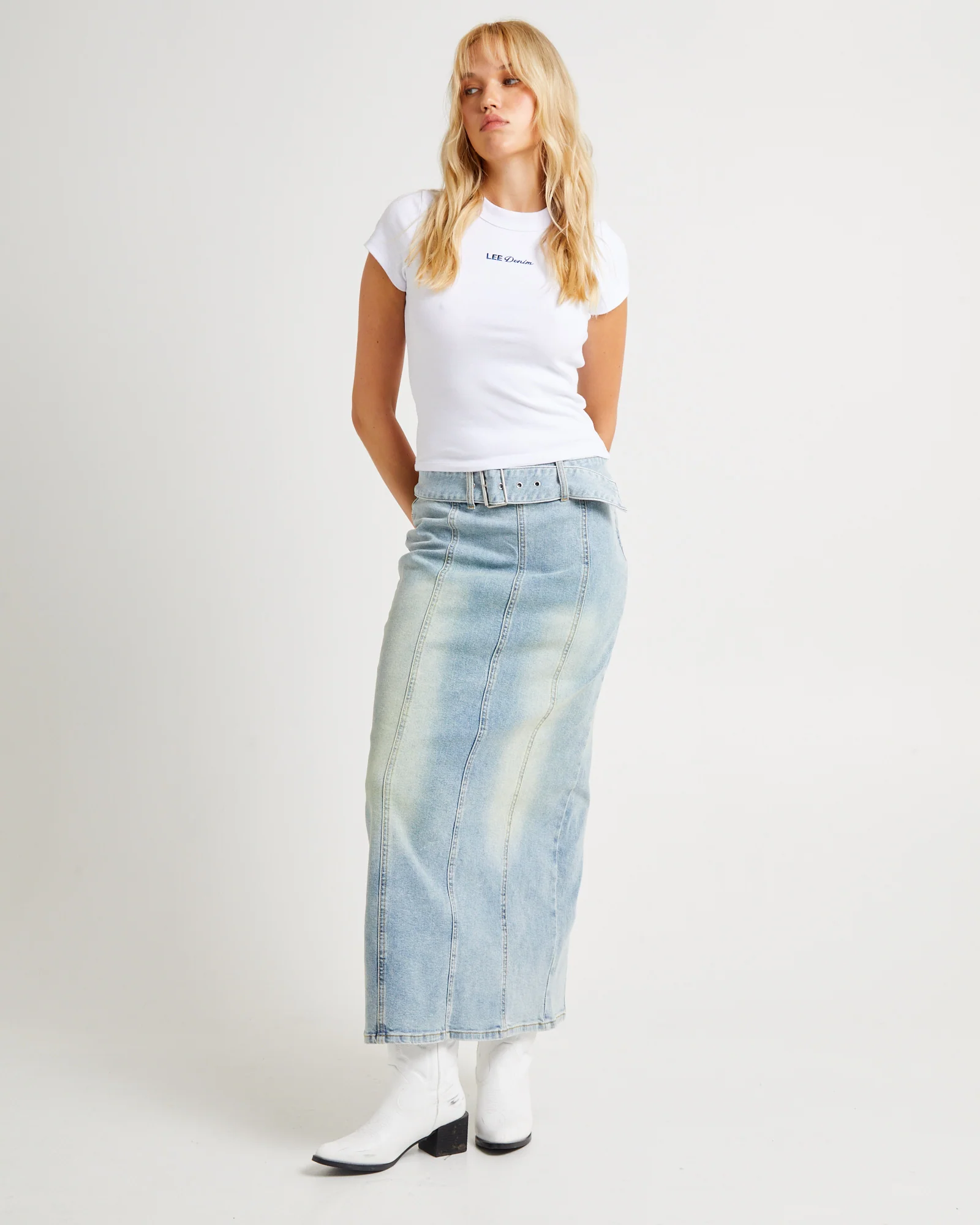 Signature Rib Tee Optic White - Image 3