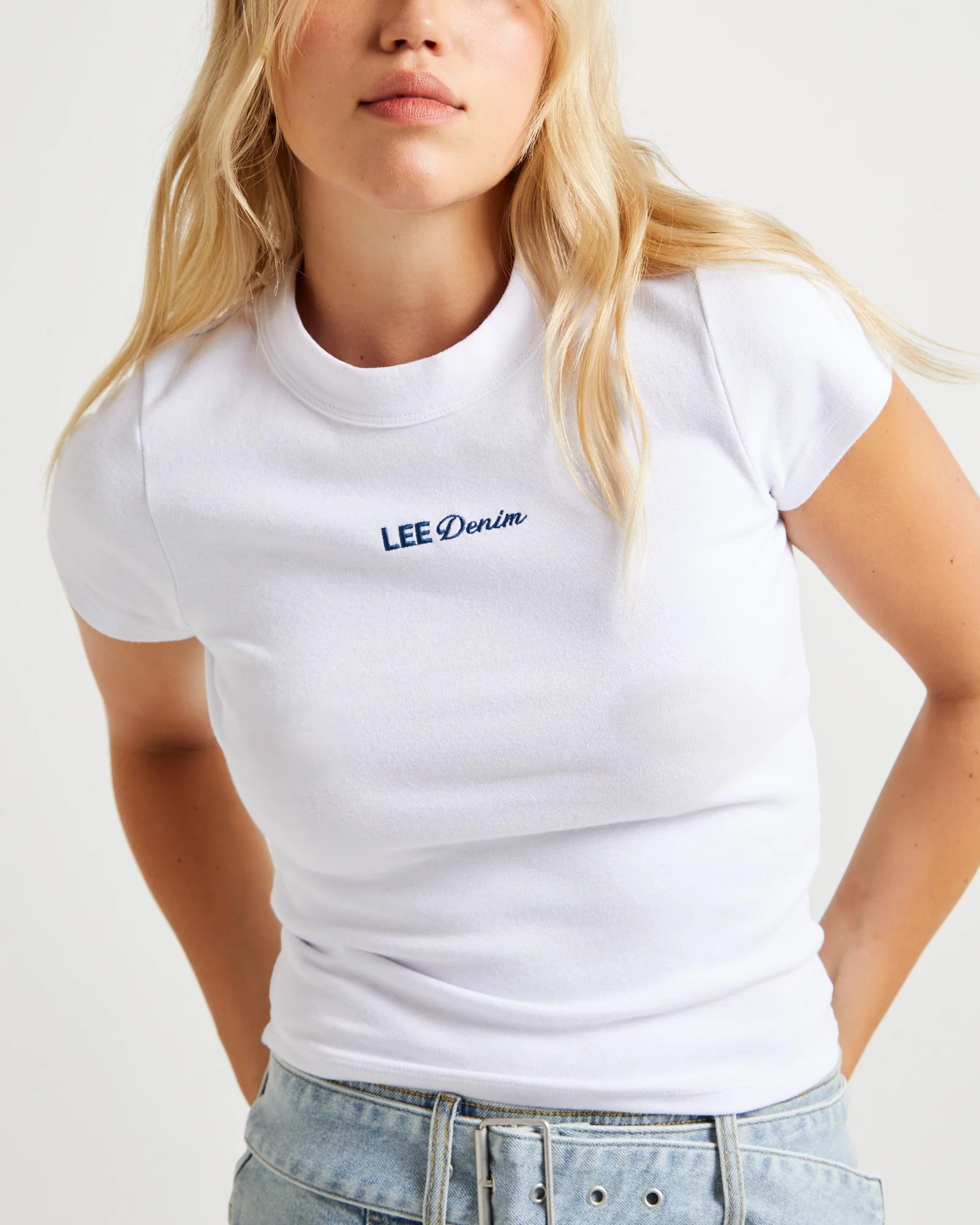 Signature Rib Tee Optic White - Image 5