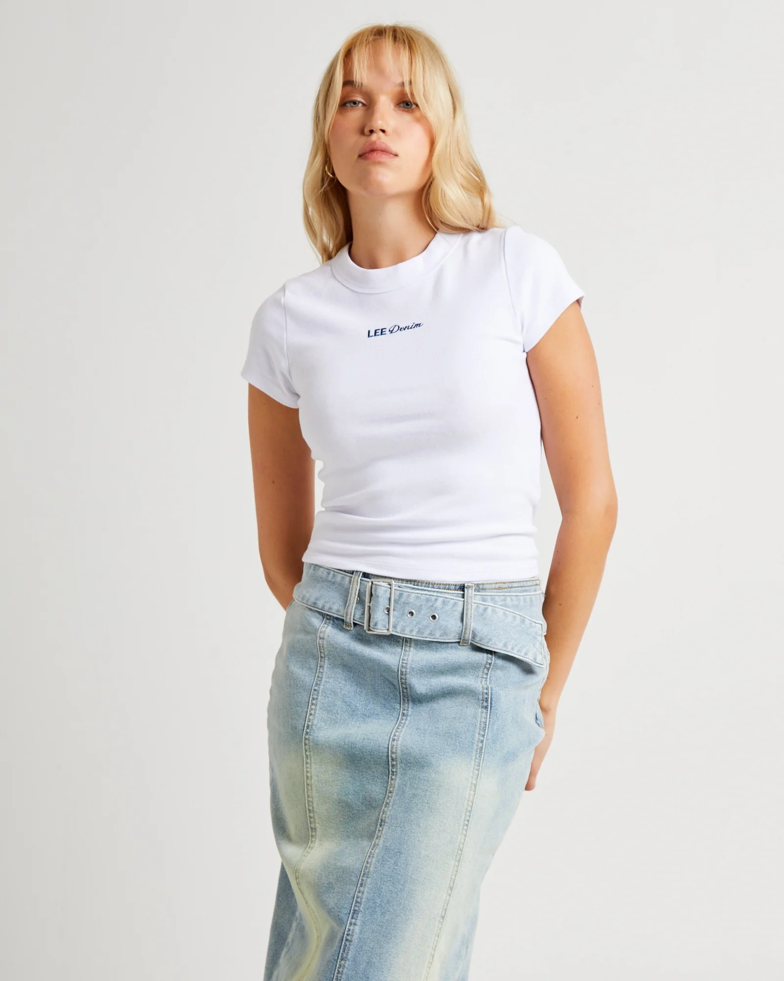 Signature Rib Tee Optic White - Image 6