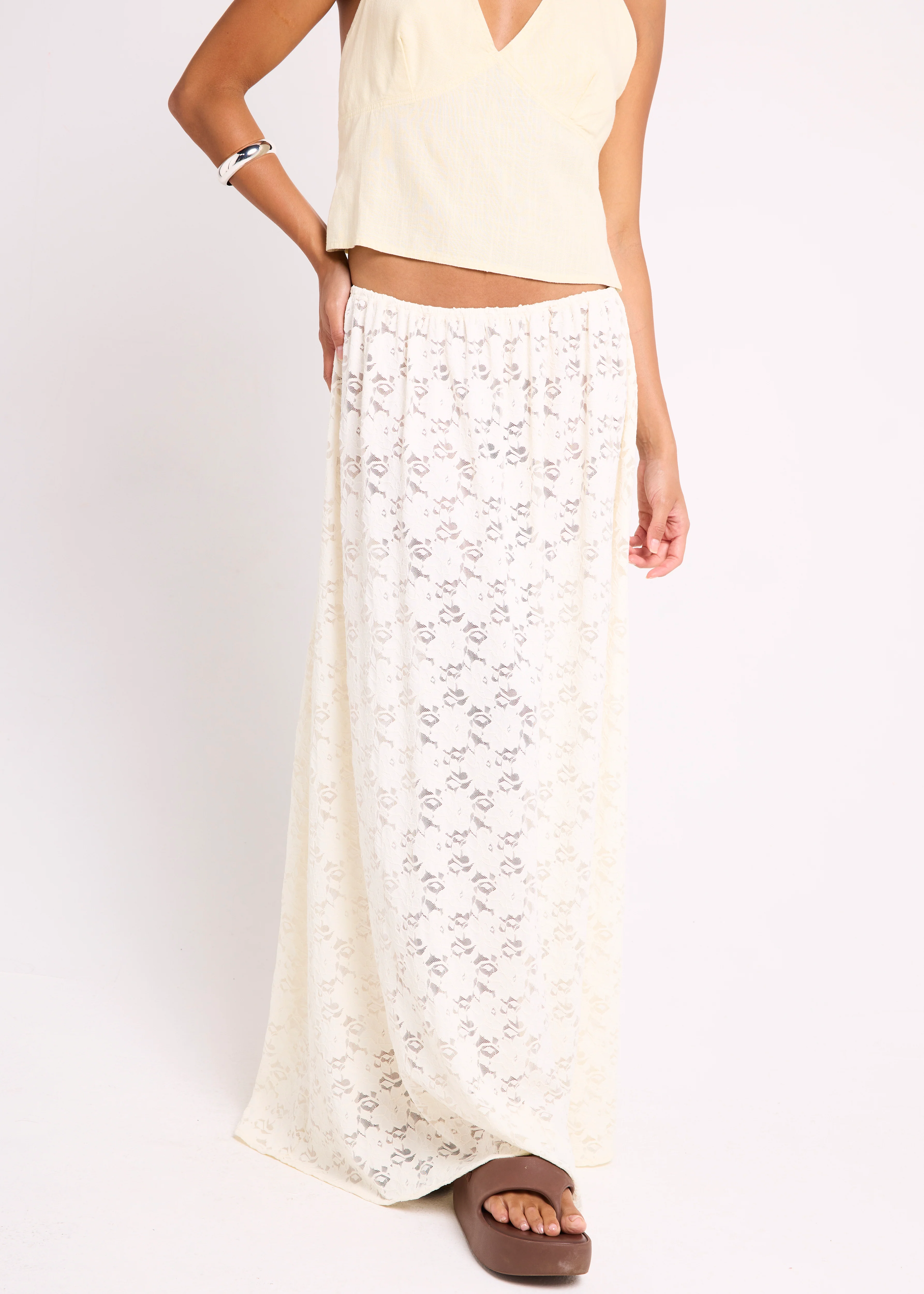 Sigrid Lace Maxi Skirt - Image 2