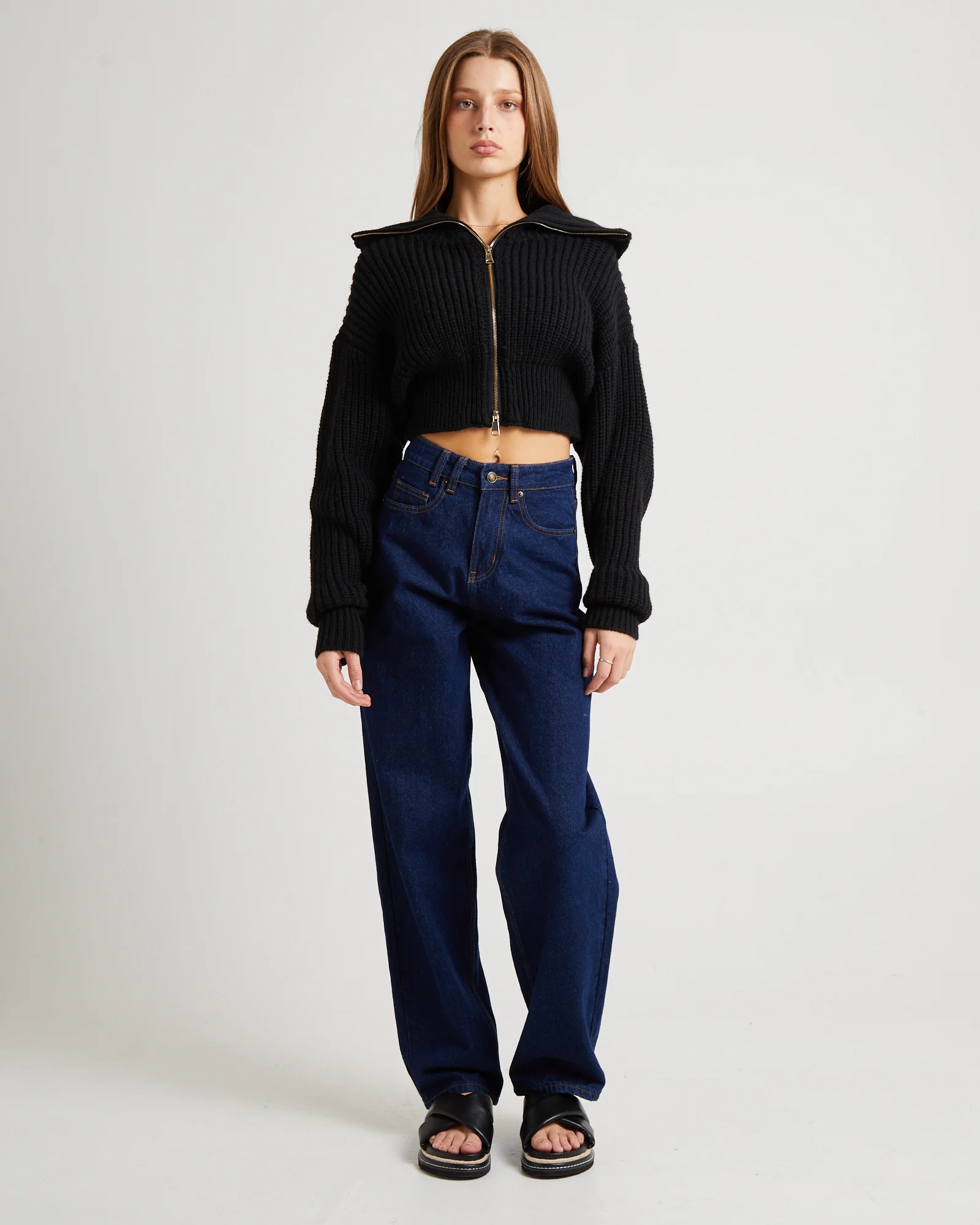 Simmy Double Zip Knit Top - Image 3