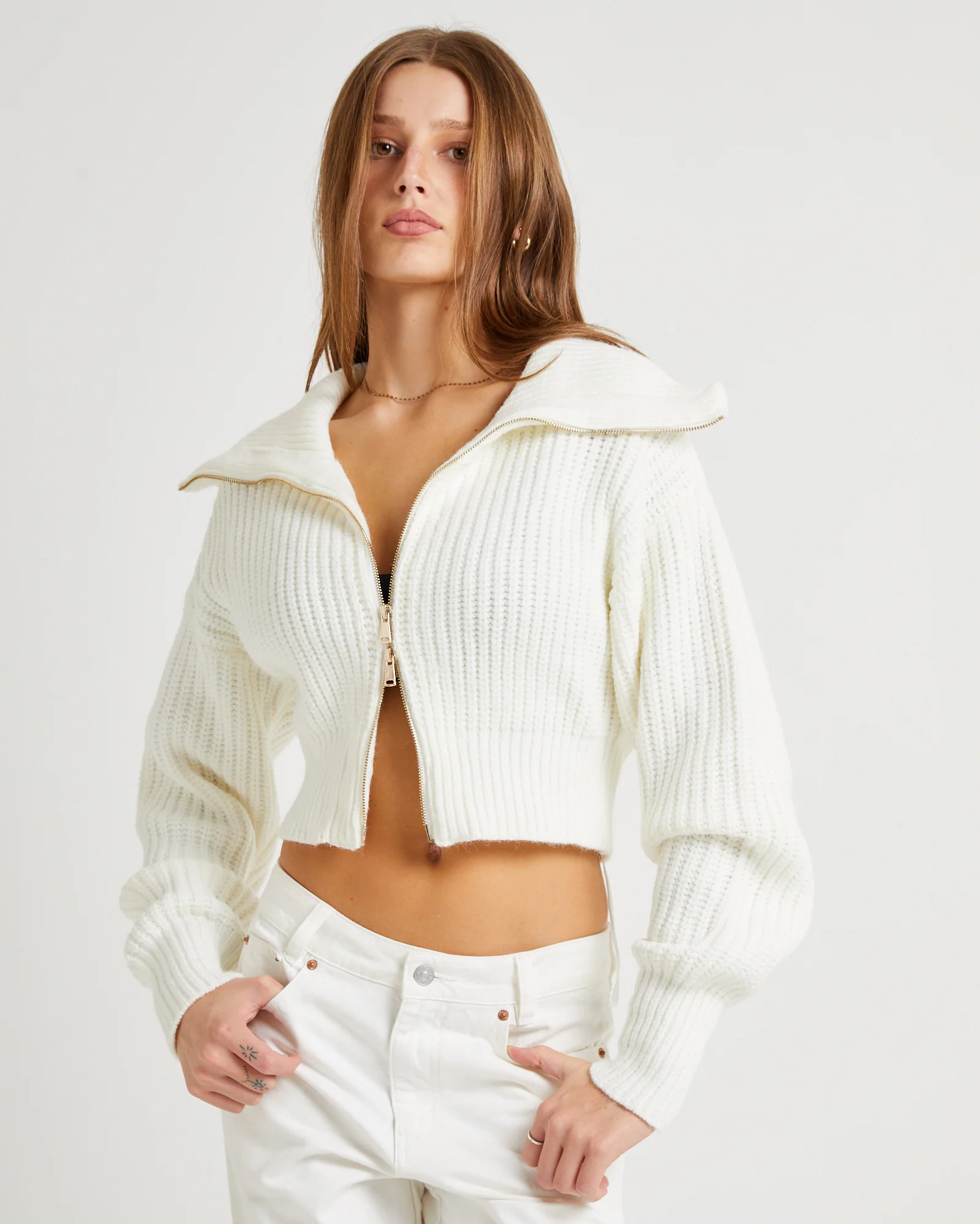 Simmy Double Zip Knit Top - Image 5