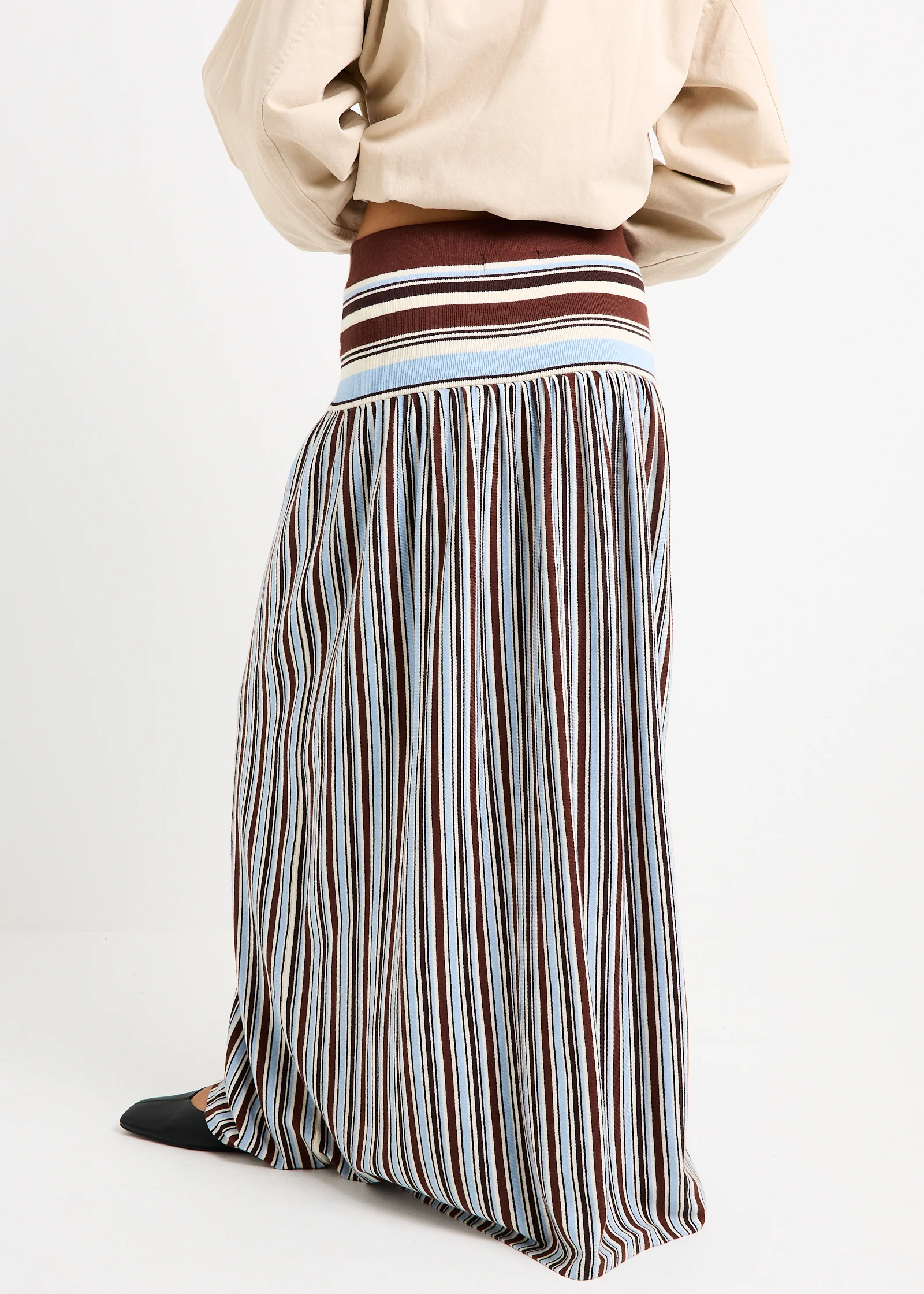 Sirena Striped Maxi Skirt - Image 4