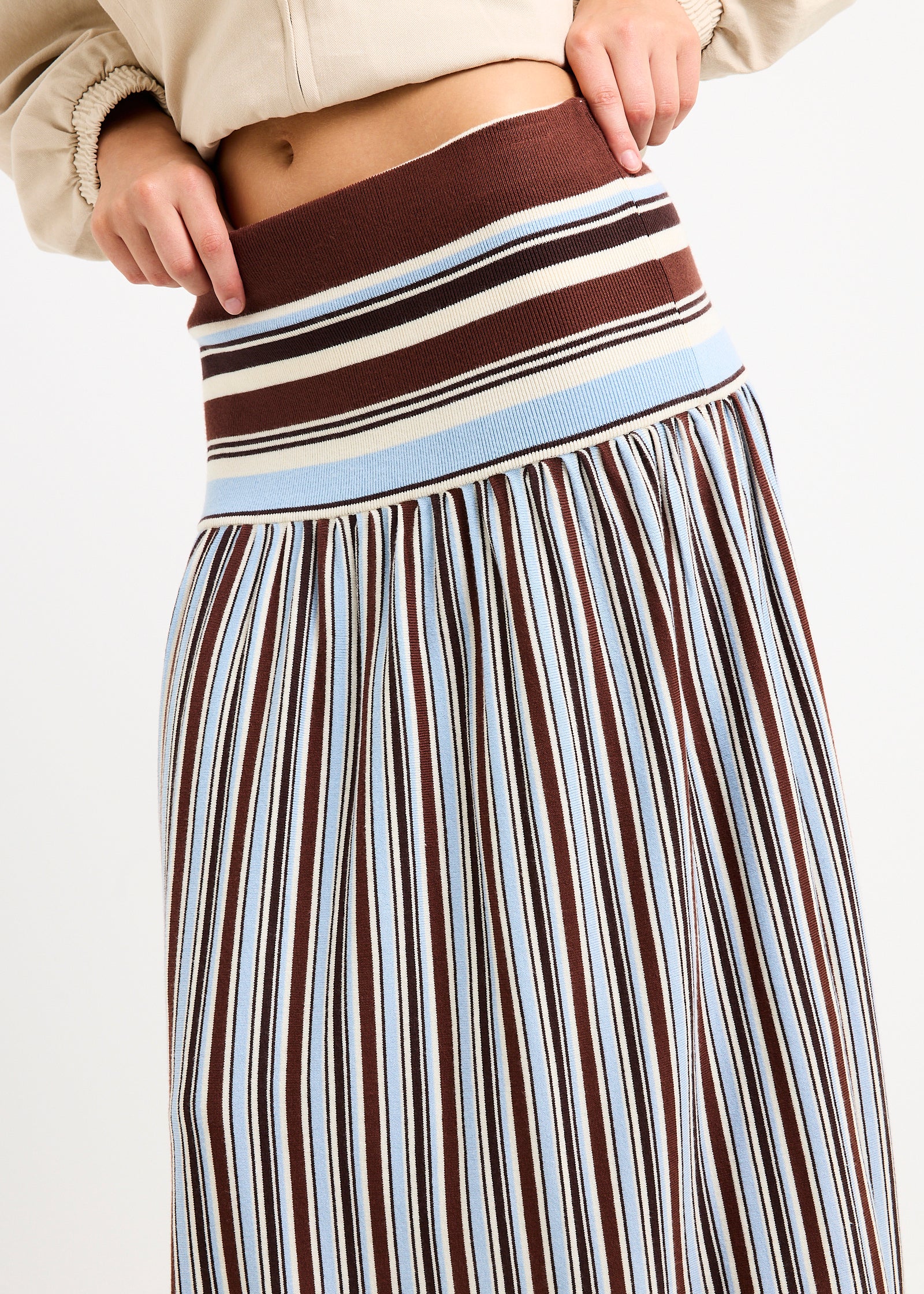 Sirena Striped Maxi Skirt - Image 5