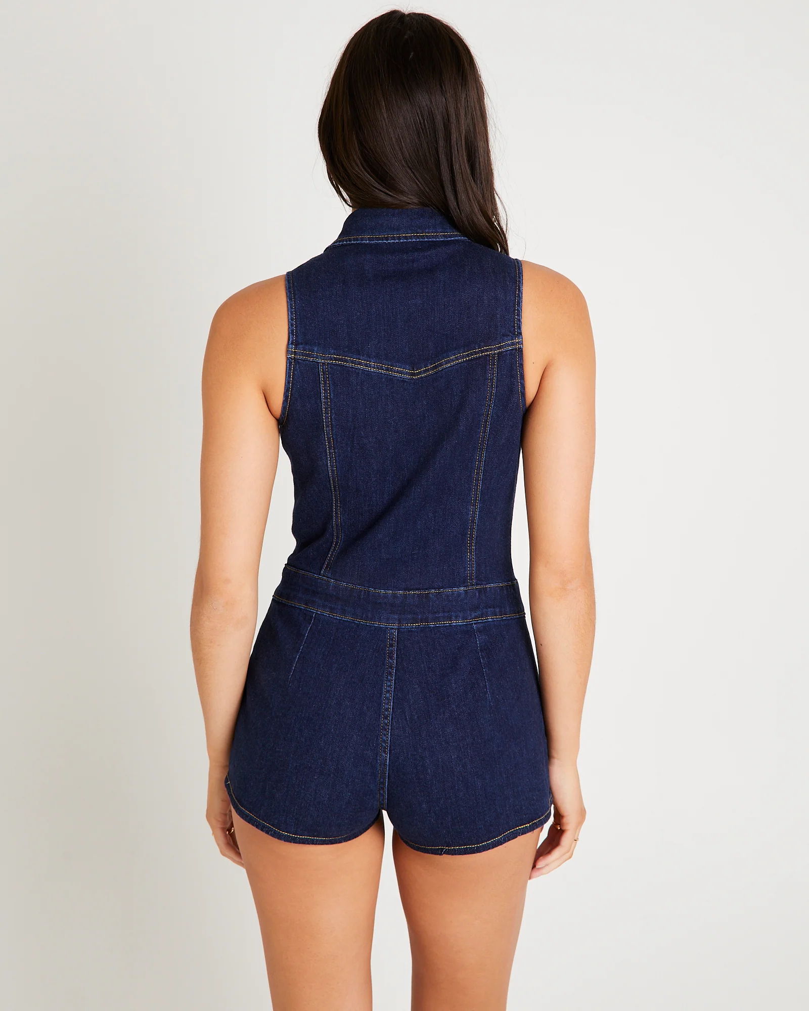 Siska Denim Playsuit - Image 2