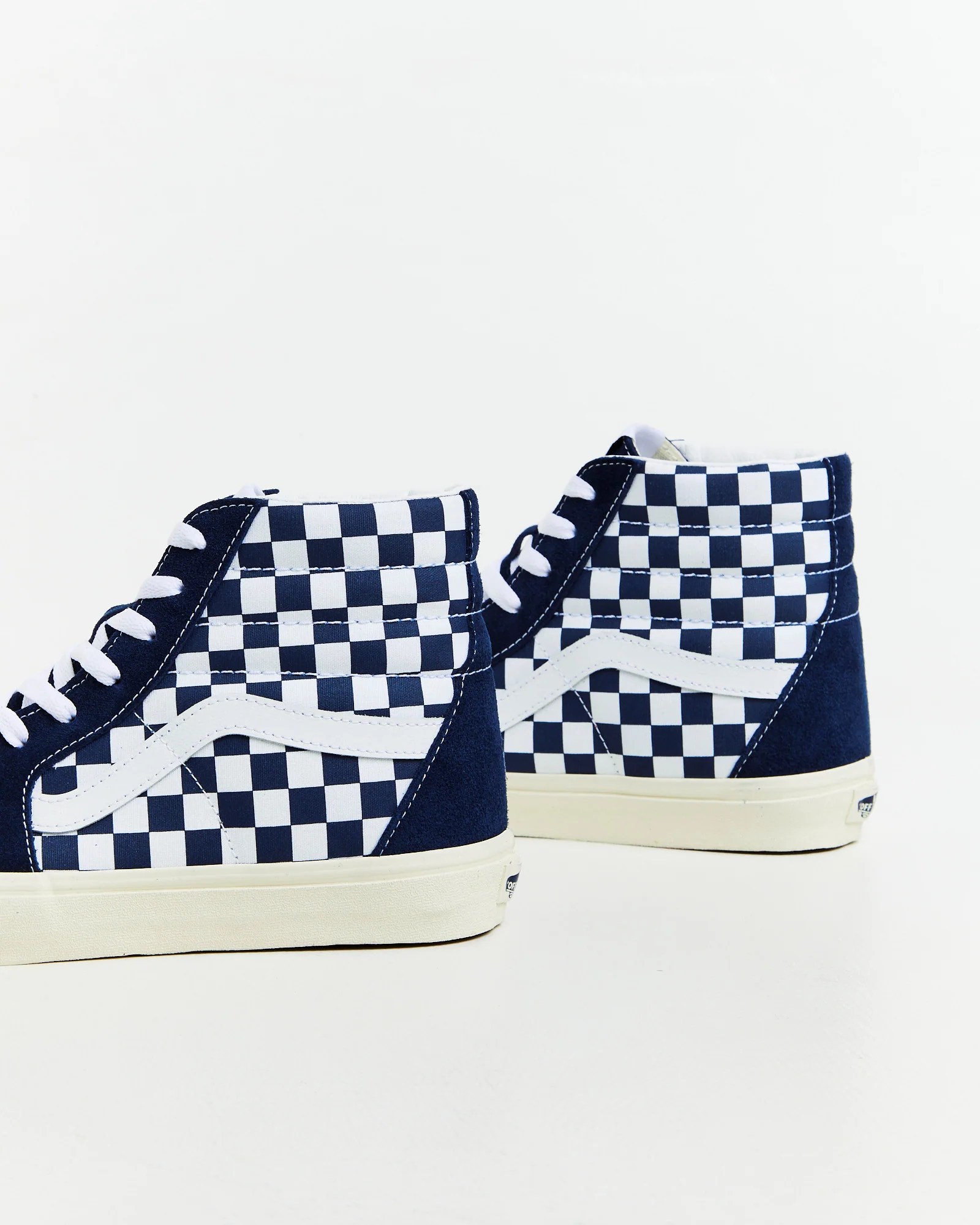SK8-Hi Top Sneakers Checkerboard Dress Blue/White - Image 5