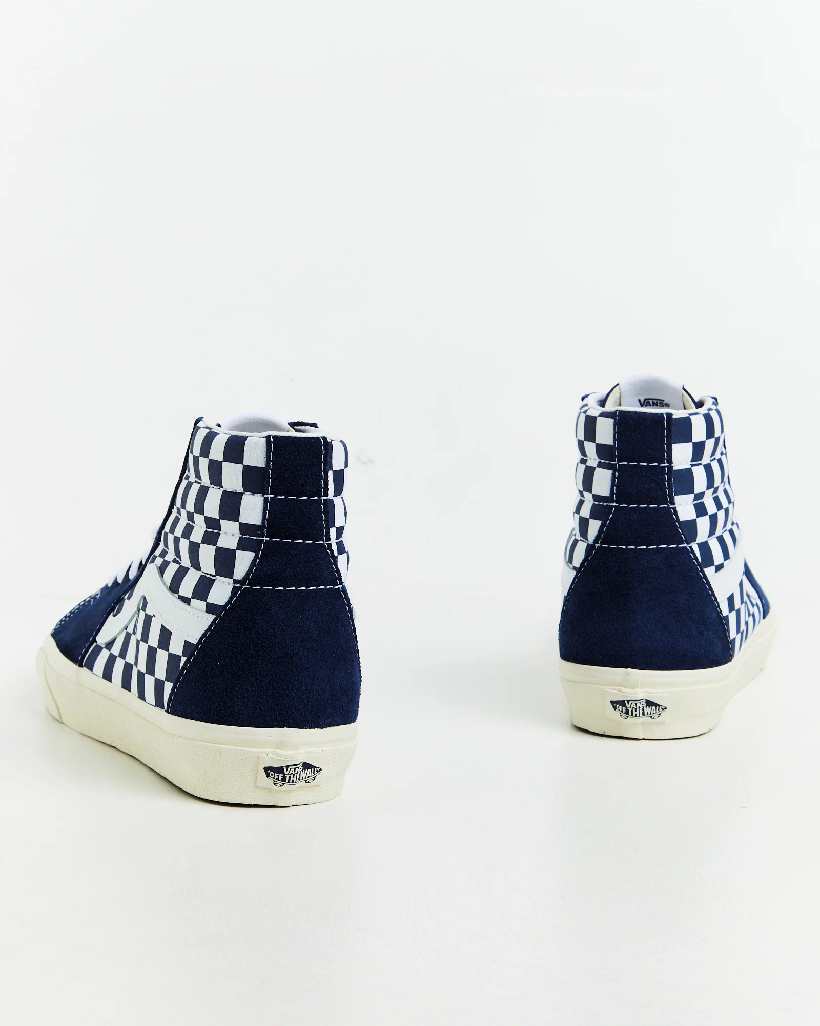SK8-Hi Top Sneakers Checkerboard Dress Blue/White - Image 6