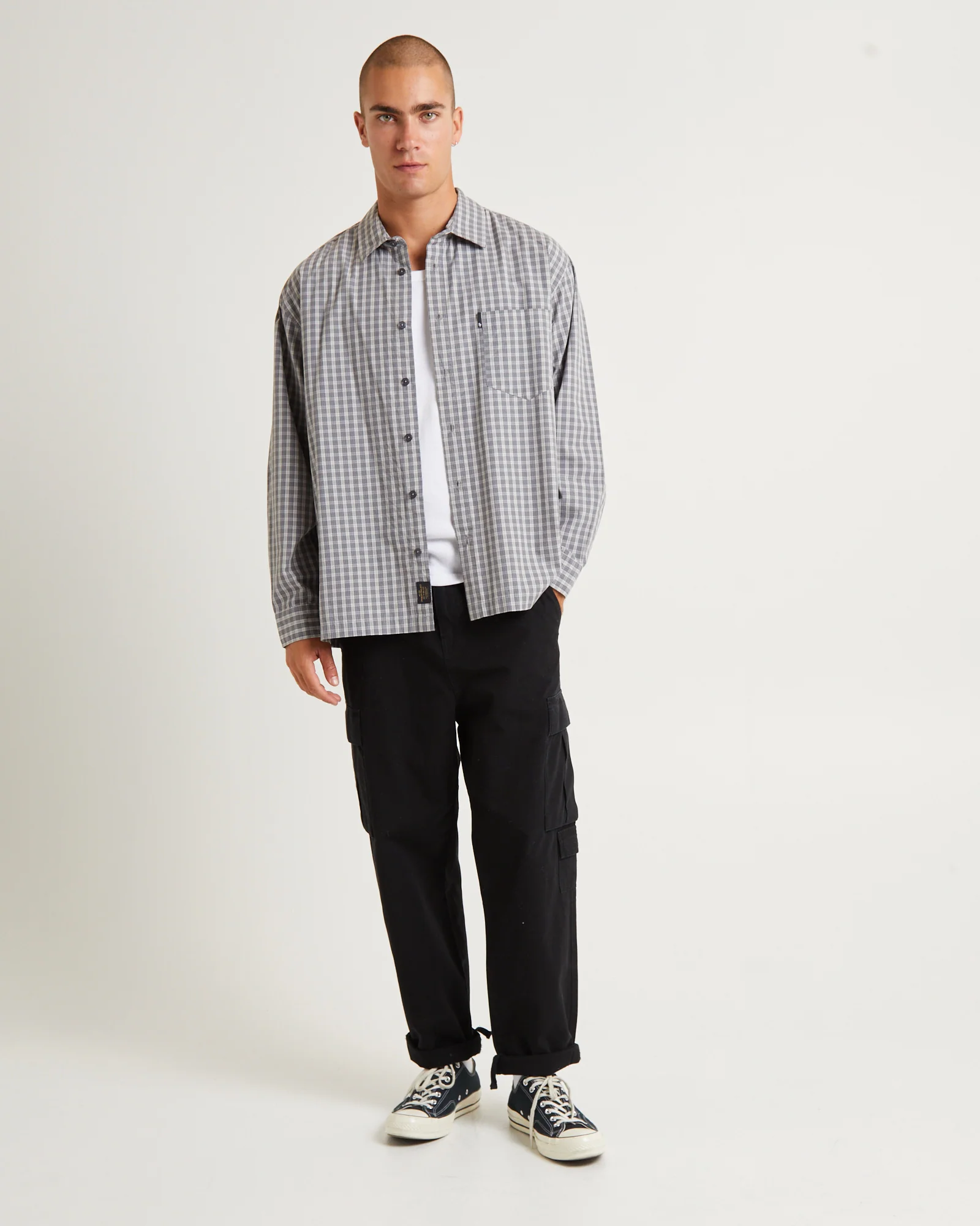 Skate Long Sleeve Shirt Grey - Image 2