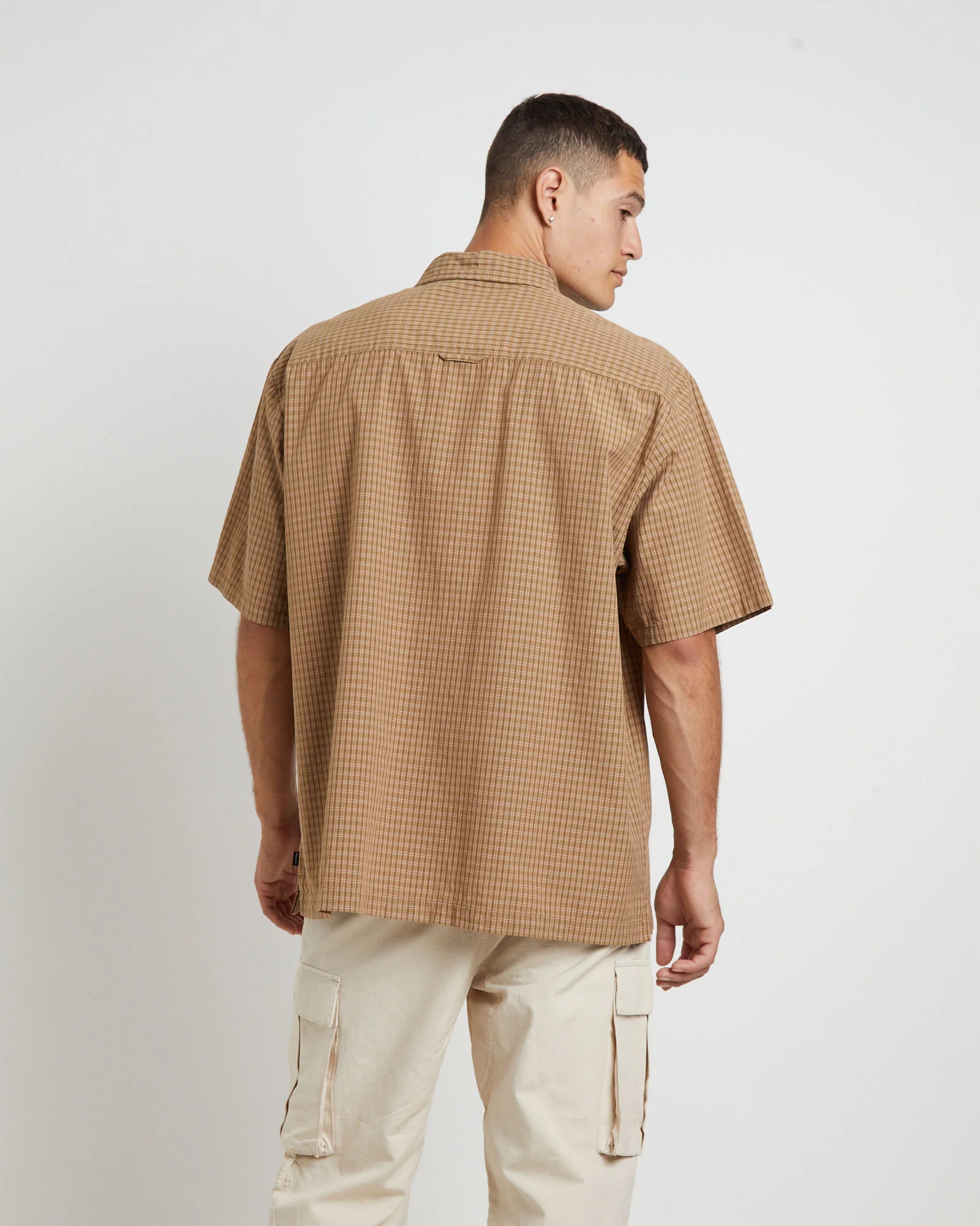 Skate Short Sleeve Shirt in Brown - Image 2
