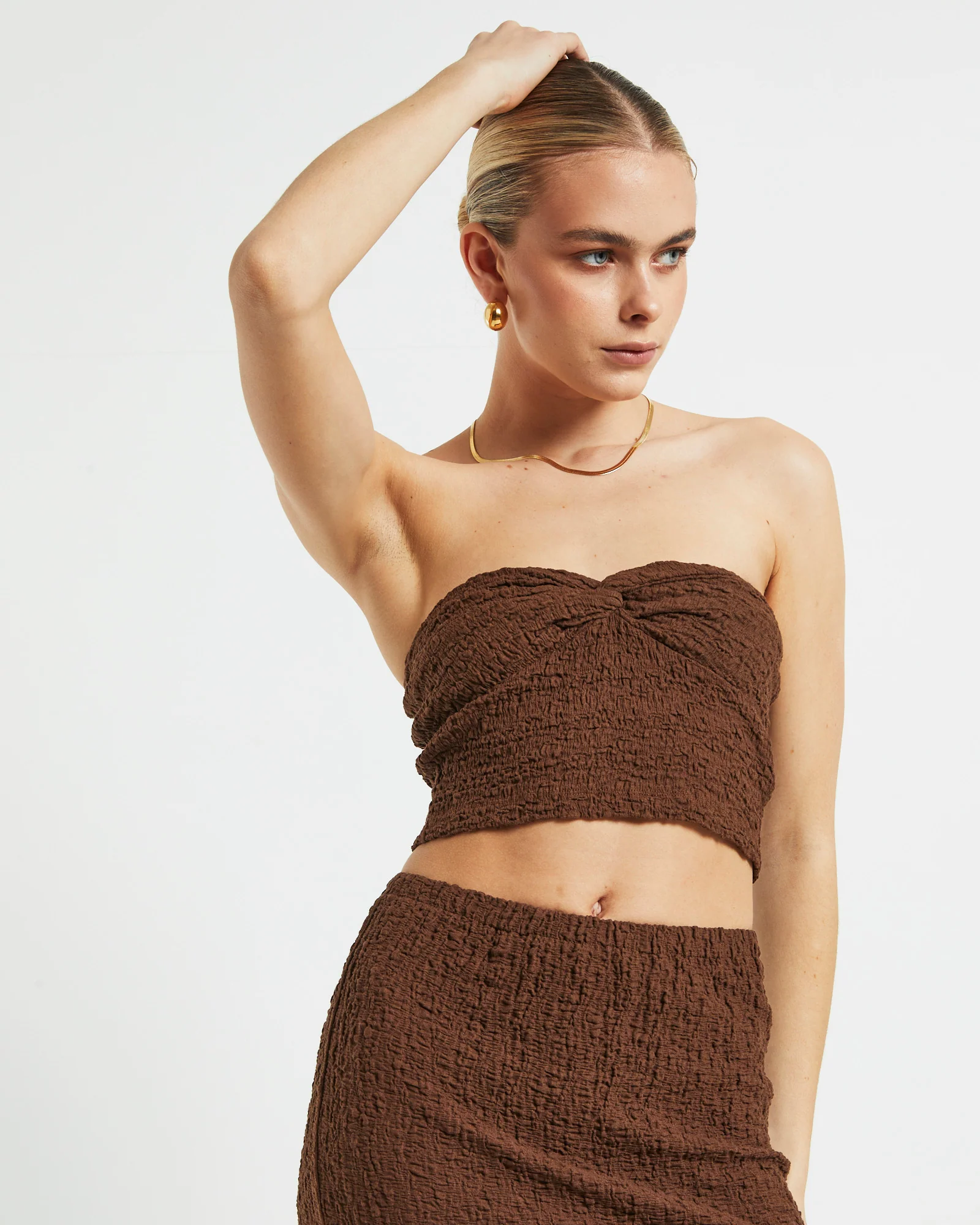 Skyla Texture Twist Bandeau Top - Image 6
