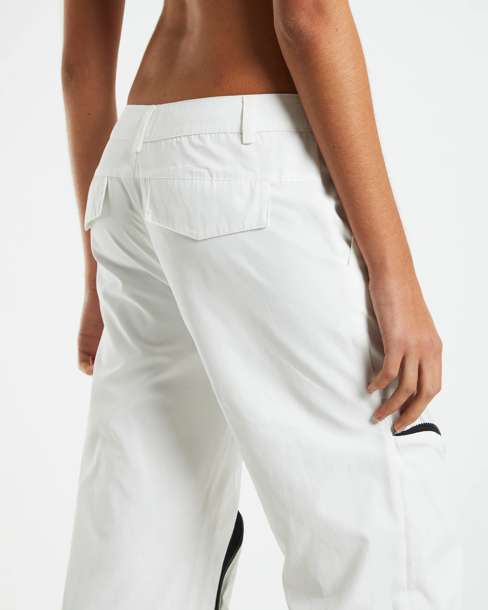 Skylar Patch Pocket Ski Pants White - Image 6