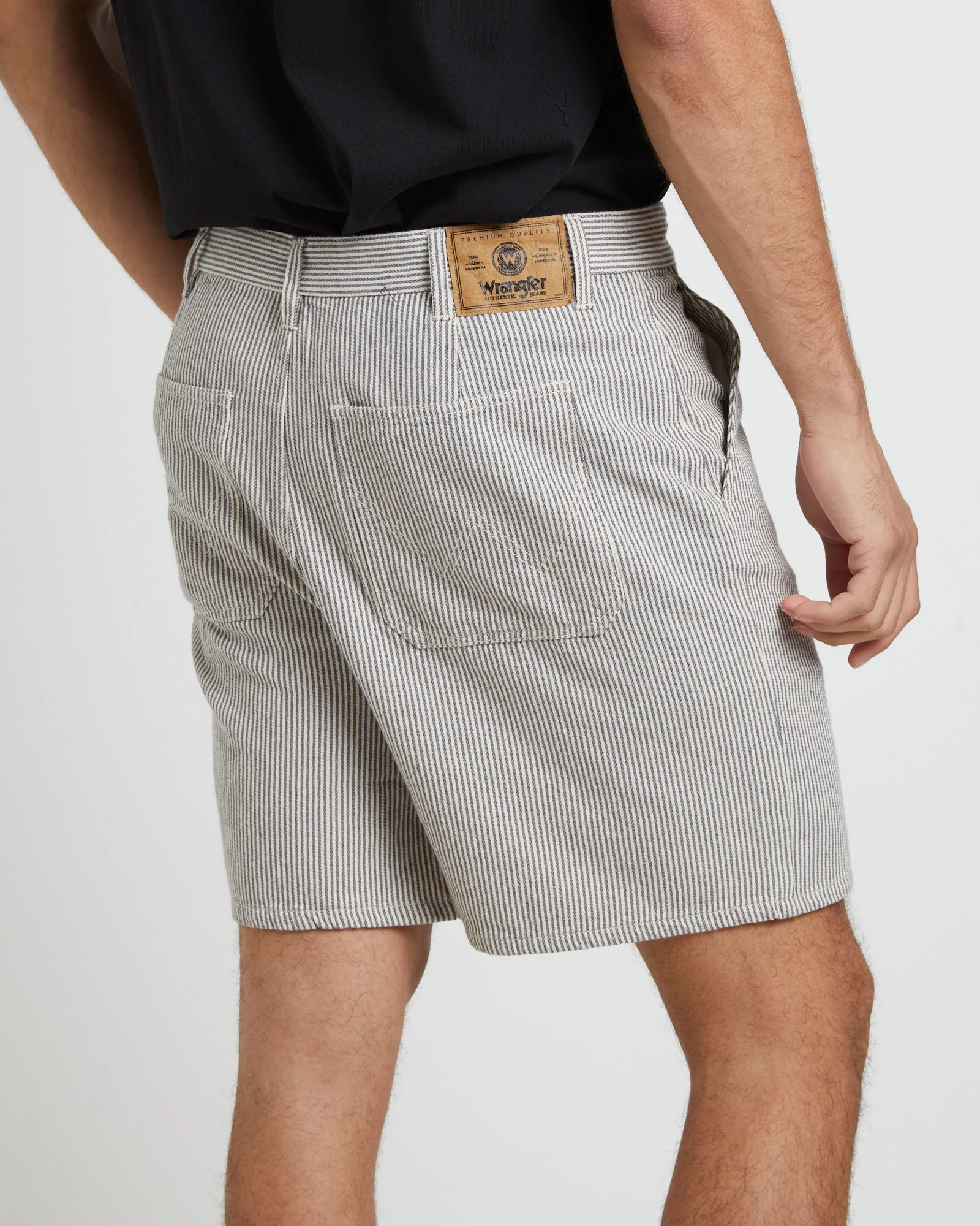 Slacker Worker Shorts in Olive Stripe - Image 5