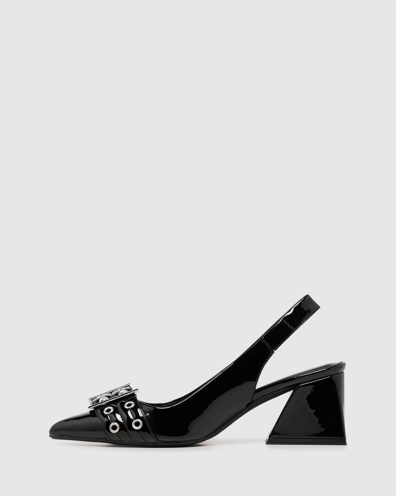 Slay Slingback Pump Black Patent - Image 3