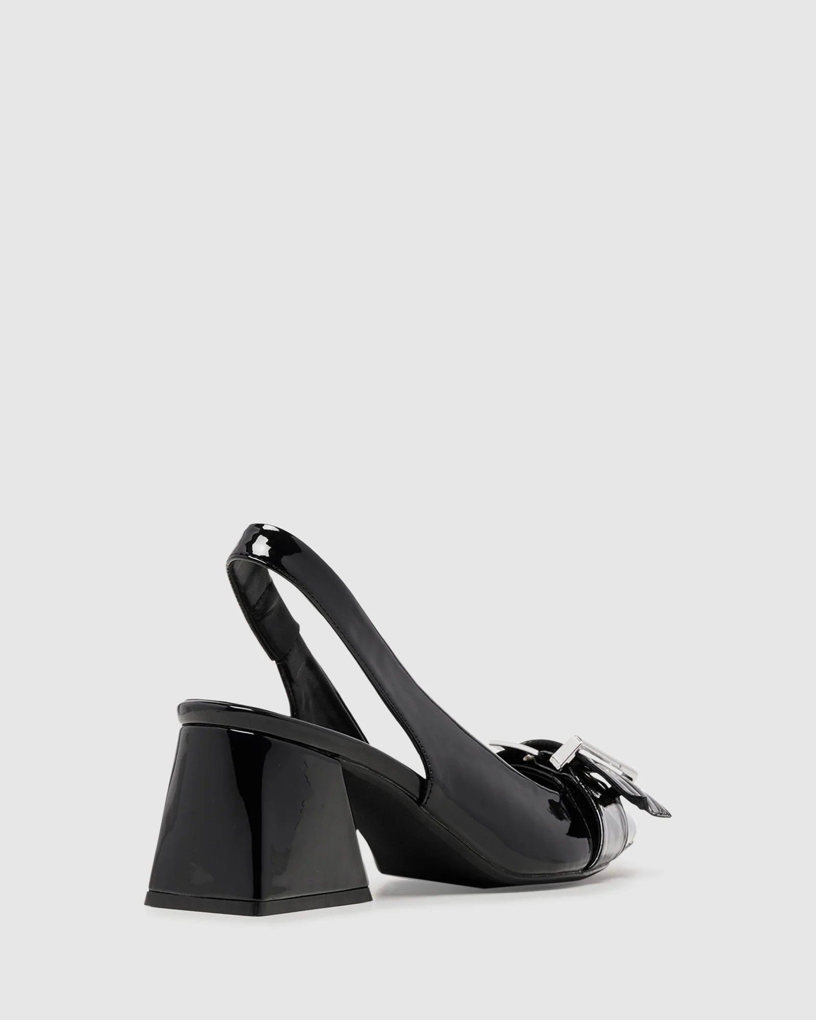 Slay Slingback Pump Black Patent - Image 4