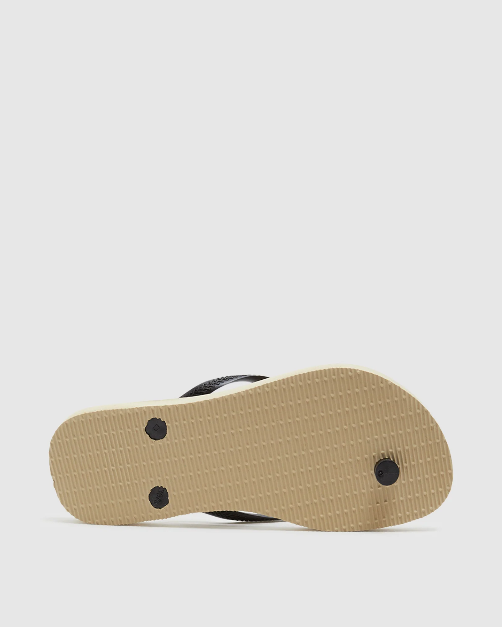 Slim Metal Logo Thongs Sand/Black - Image 5