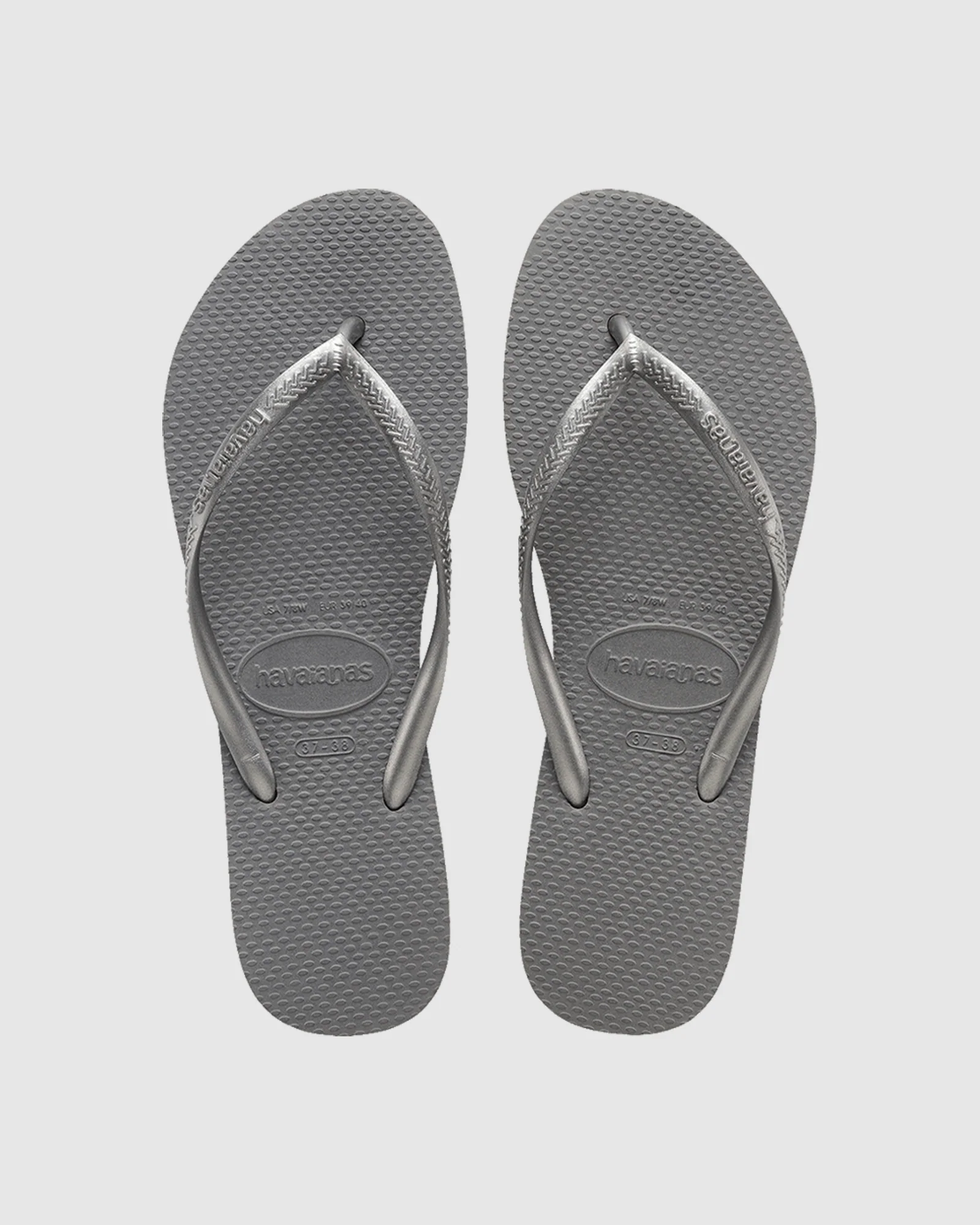 Slim Metallic Thongs - Image 2