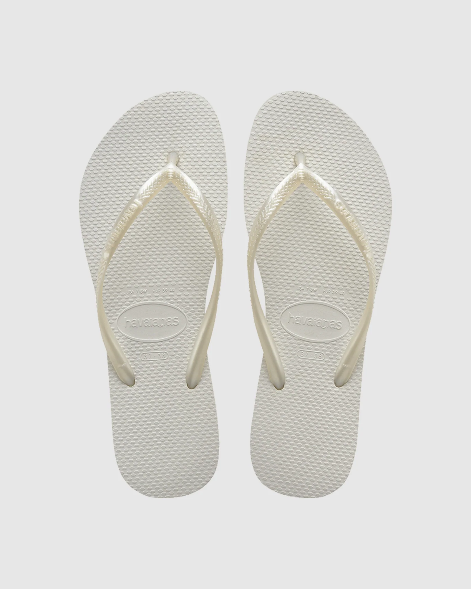 Slim Metallic Thongs - Image 2