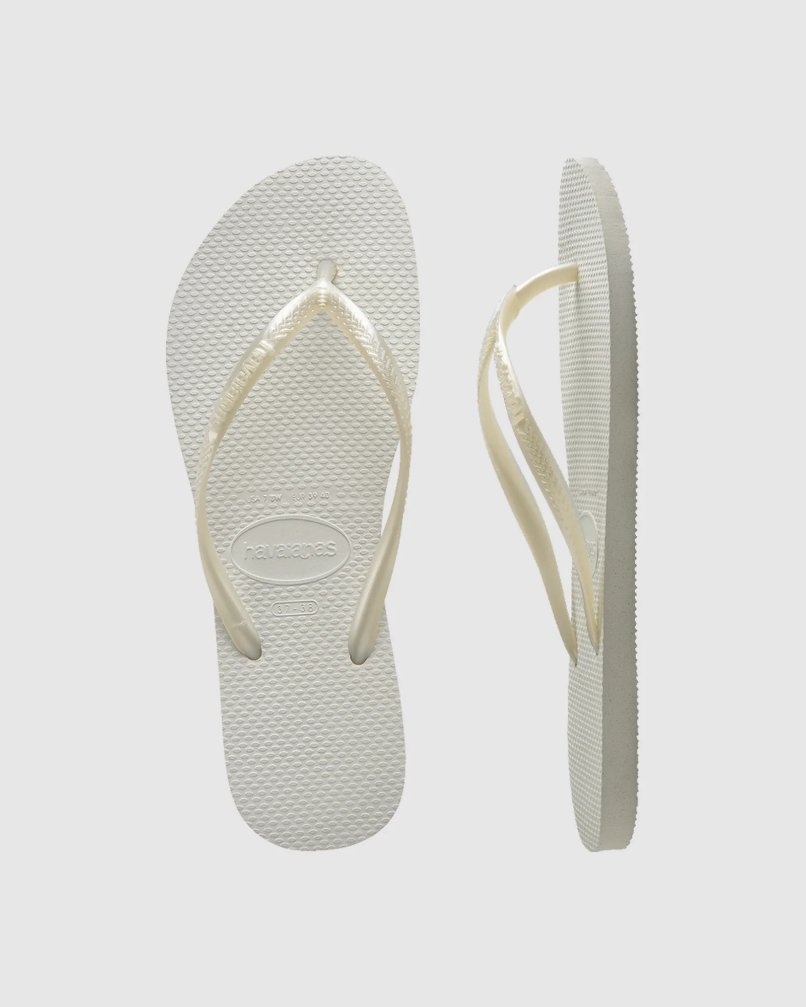 Slim Metallic Thongs - Image 4