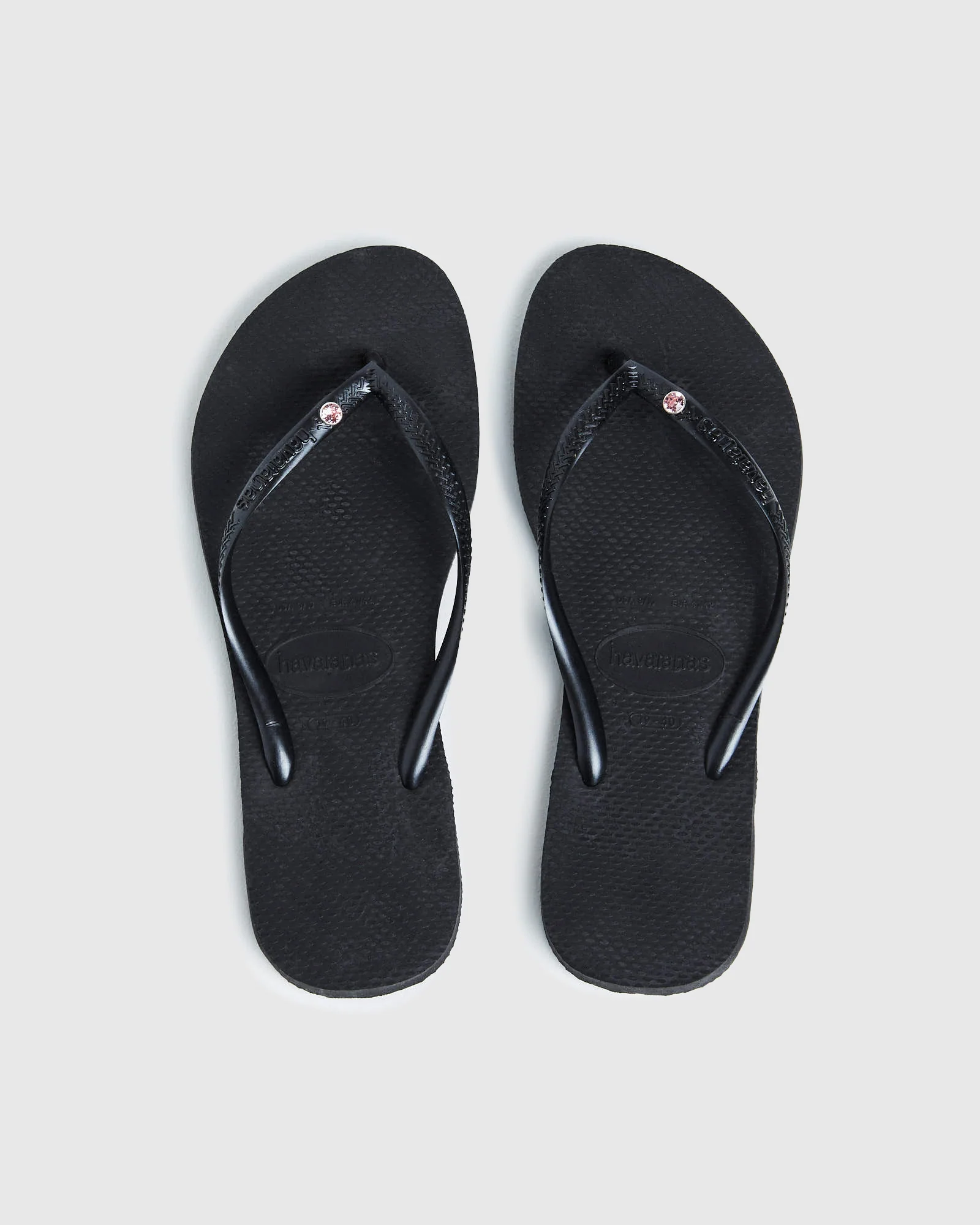 Slim Rose Crystal Thongs - Image 3