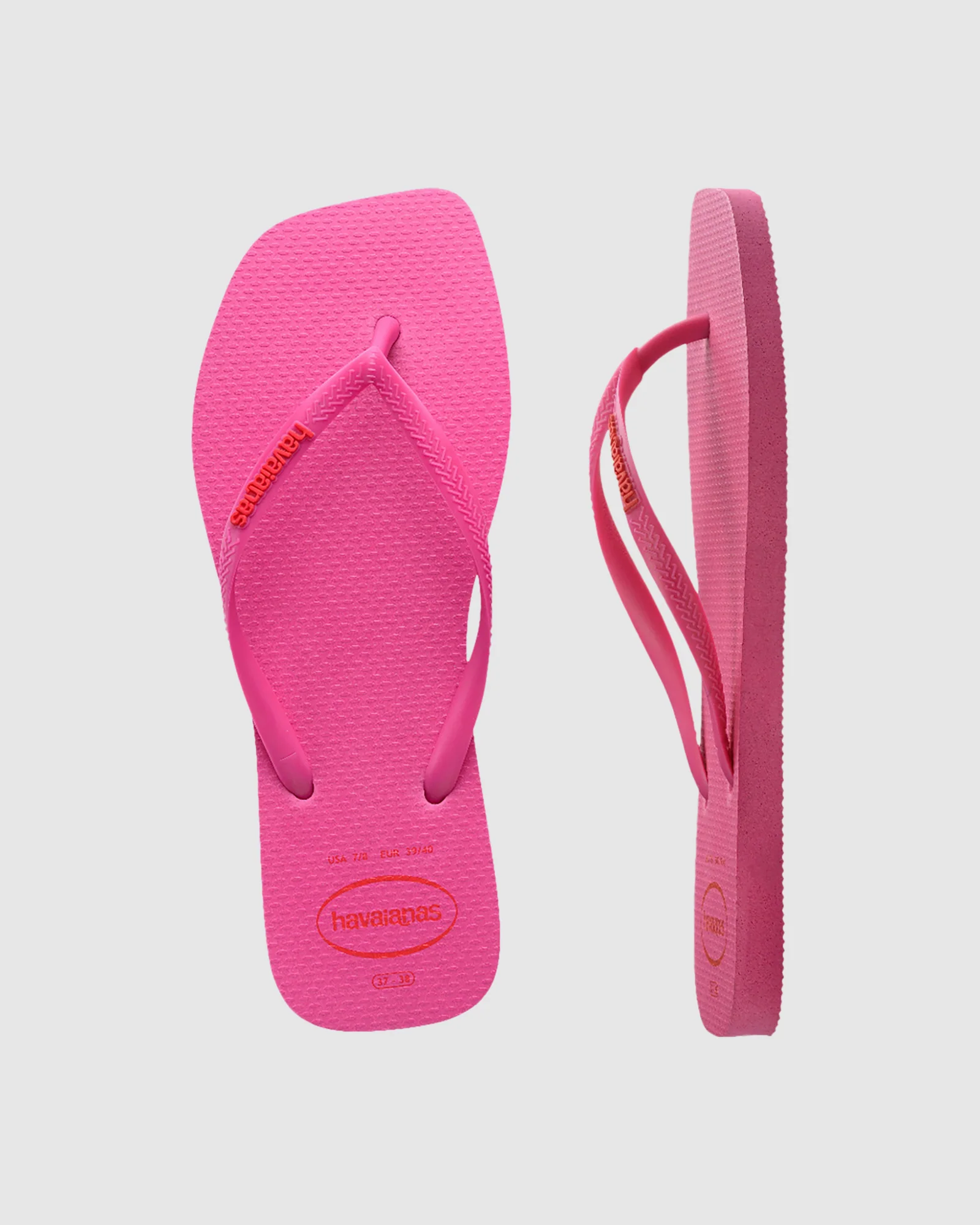 Slim Square Logo Pop Up Flip Flops - Image 2