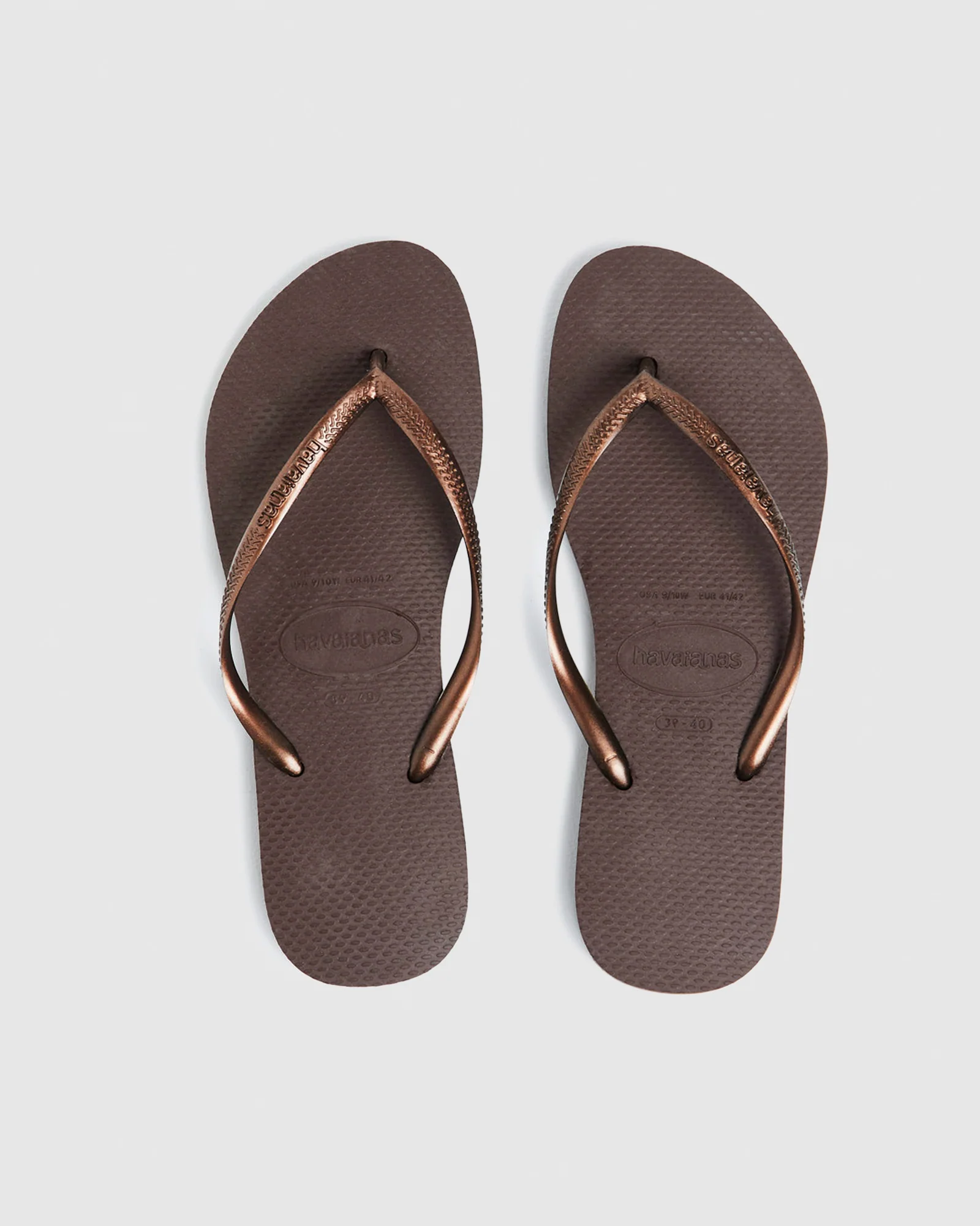 Slim Thongs Metallic Dark Brown - Image 4
