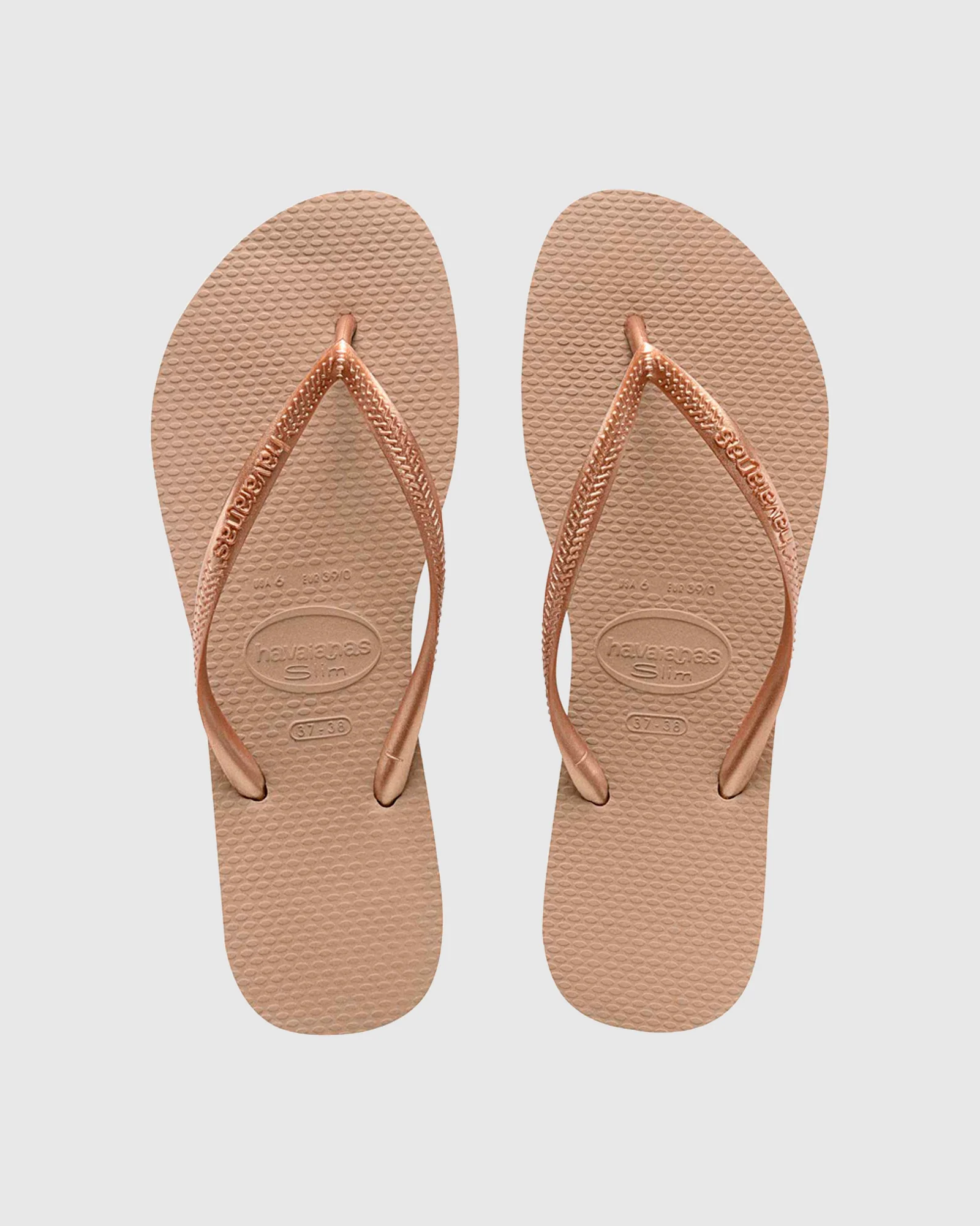 Slim Thongs Metallic Rose Gold - Image 2