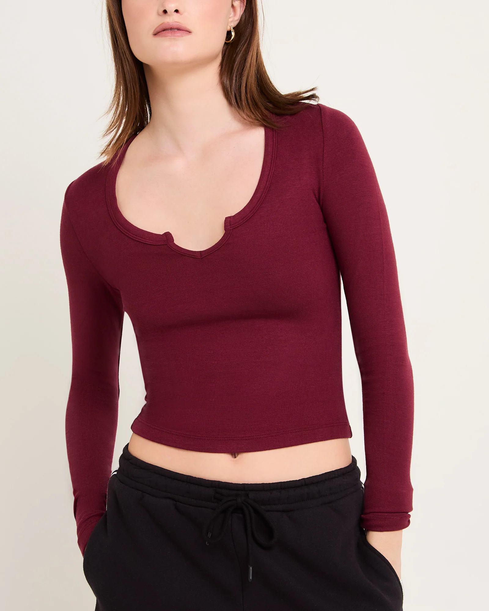 Slinky Scoop Neck Long Sleeve - Image 5