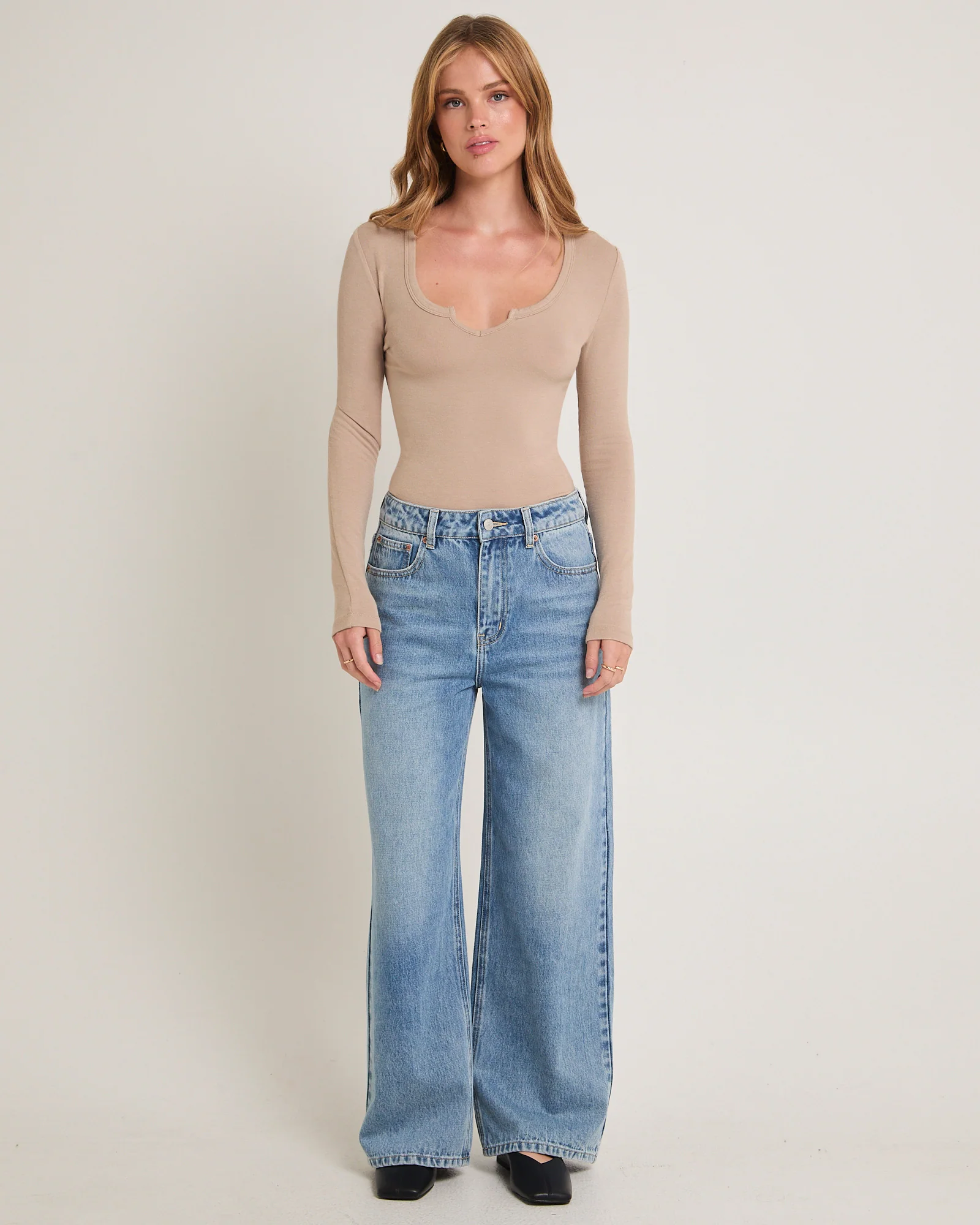 Slinky Scoop Neck Long Sleeve - Image 3