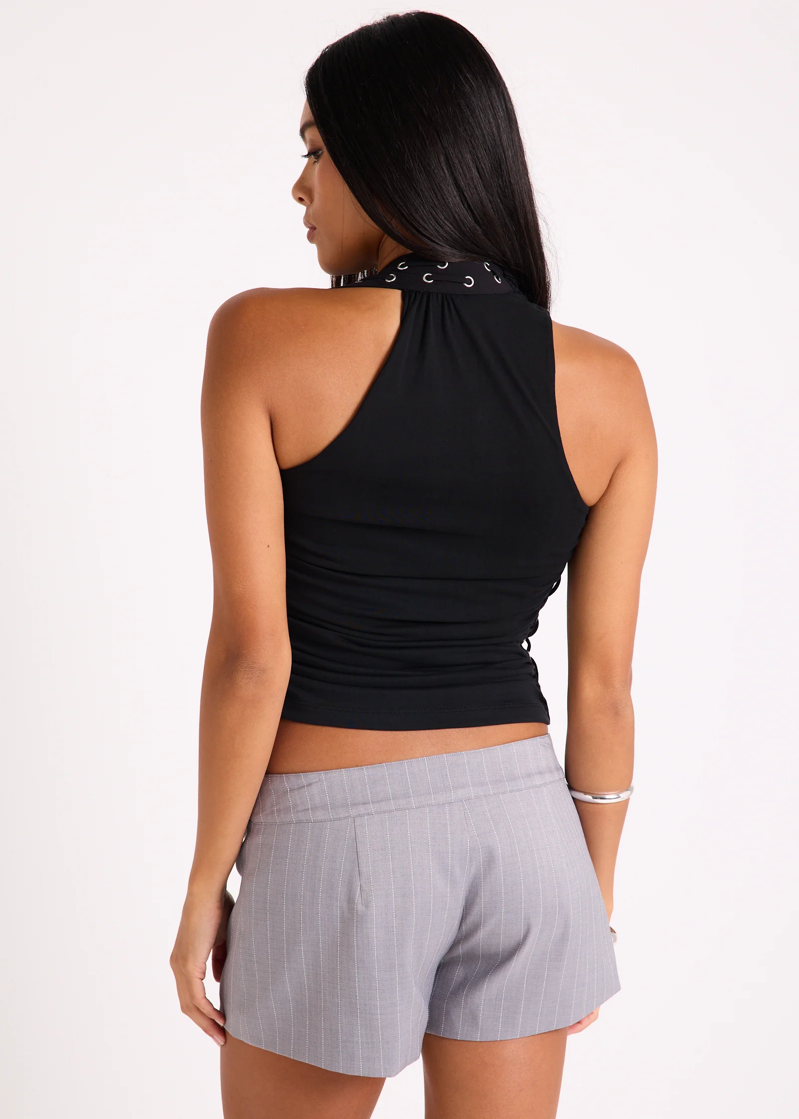 Sloane Eyelet Halter Top - Image 6
