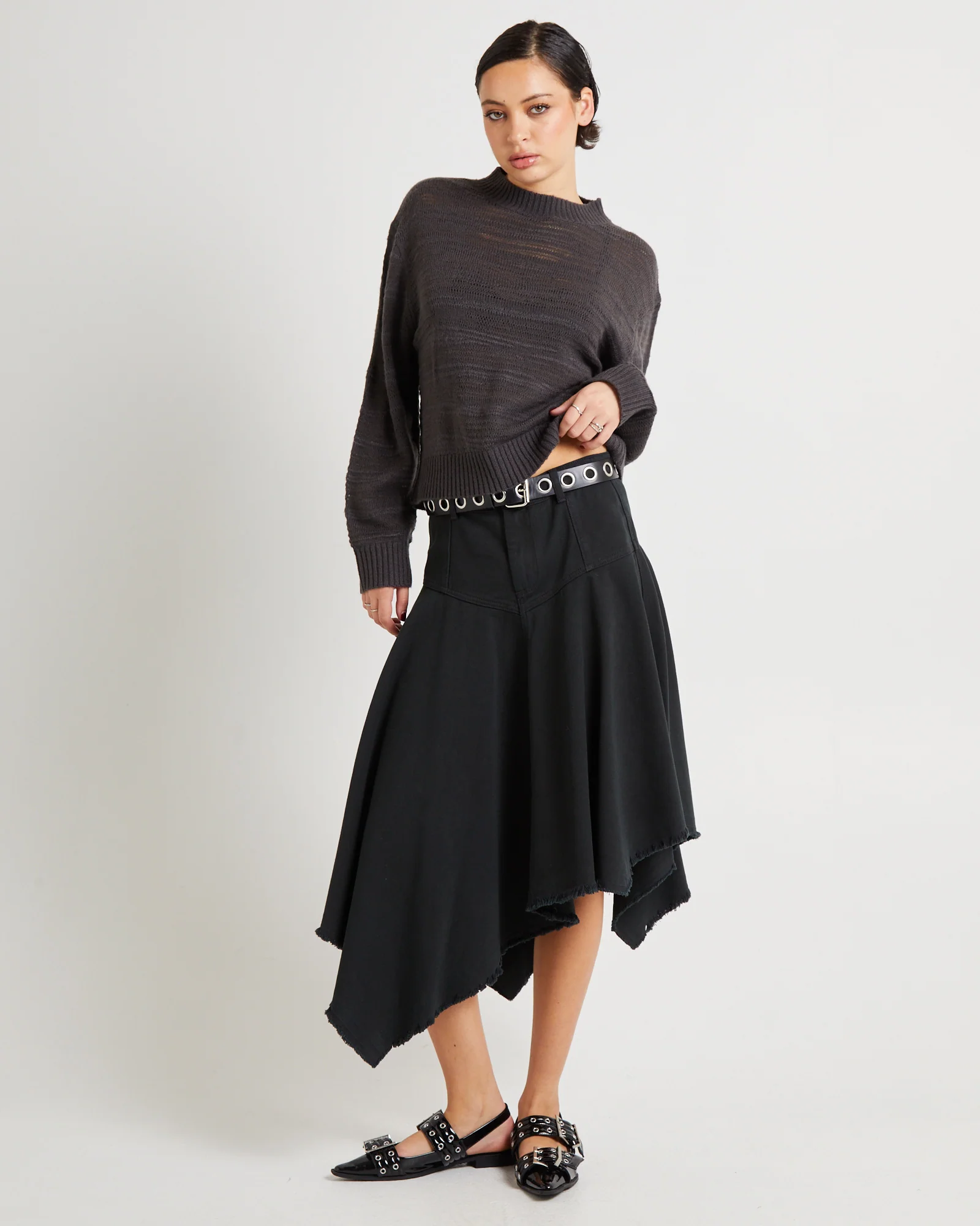 Slub Ladder Knit Jumper - Image 3