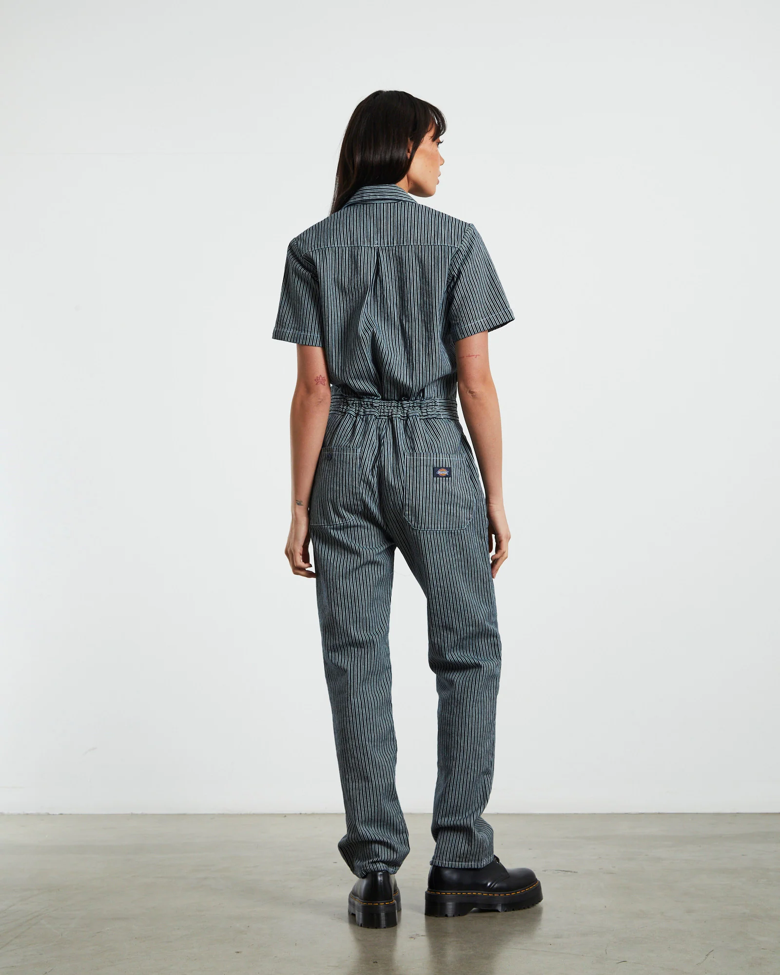 Smithville Denim Jumpsuit Hickory Stripe - Image 2