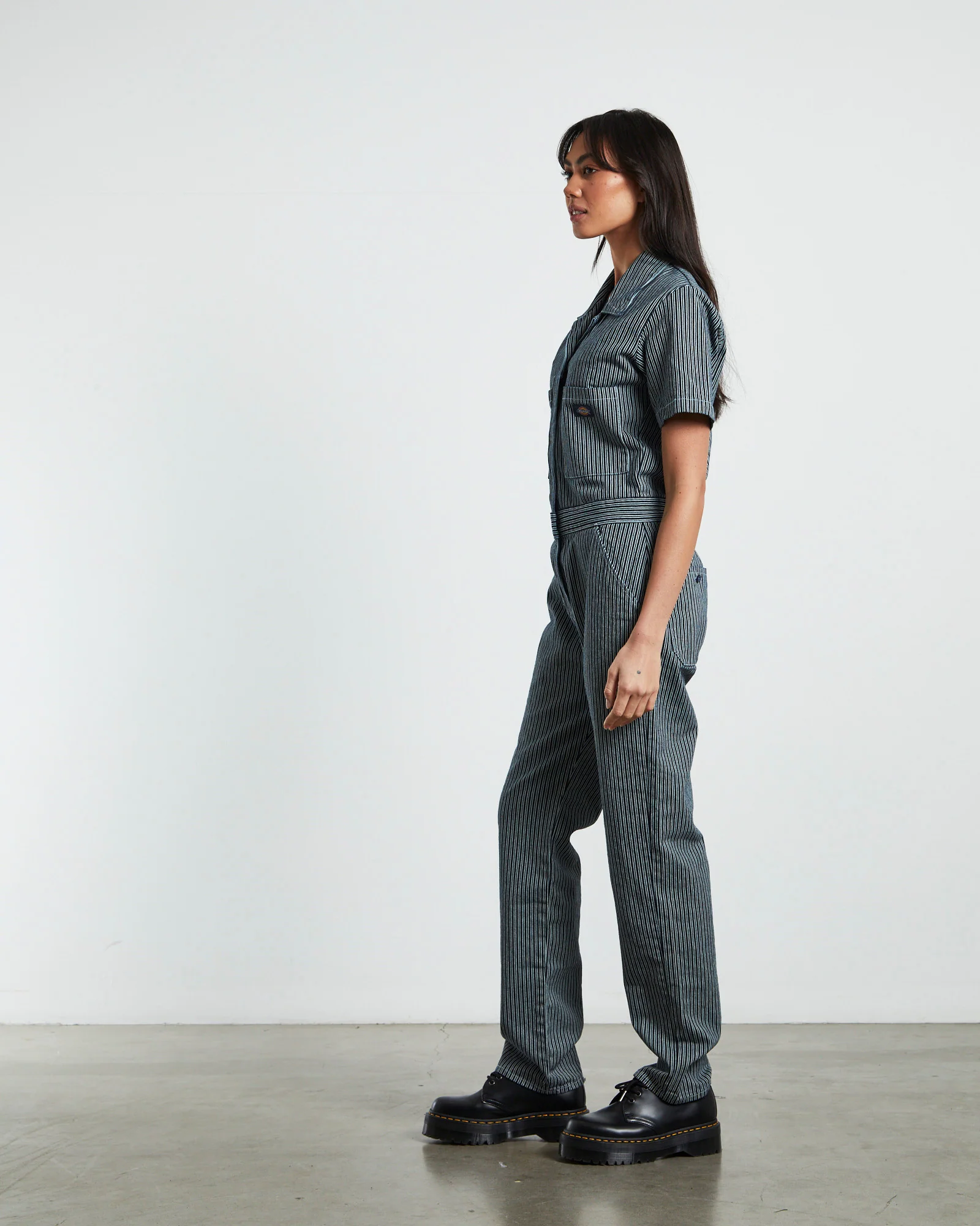 Smithville Denim Jumpsuit Hickory Stripe - Image 4