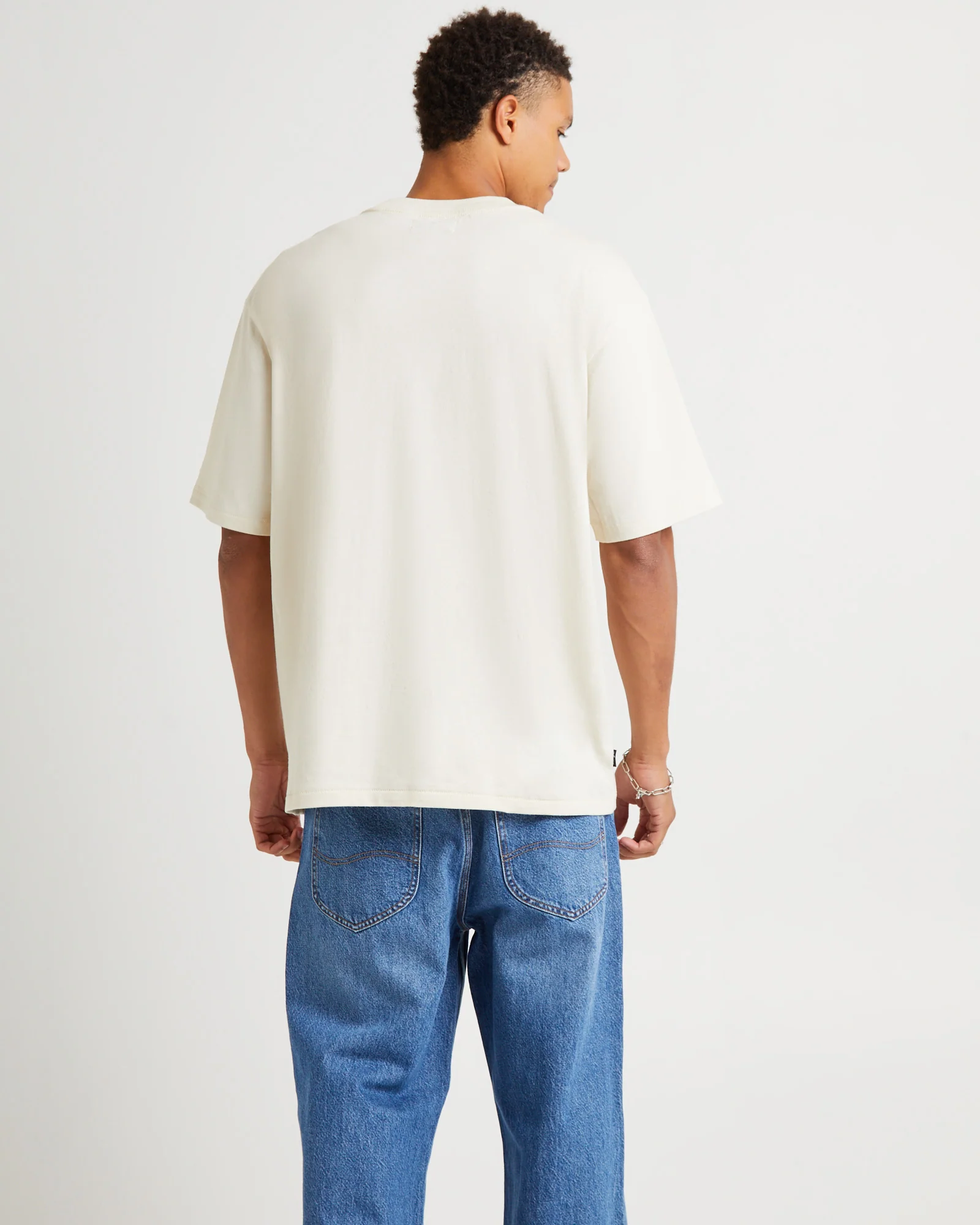 Snake Charm Slacker T-Shirt Ecru - Image 2
