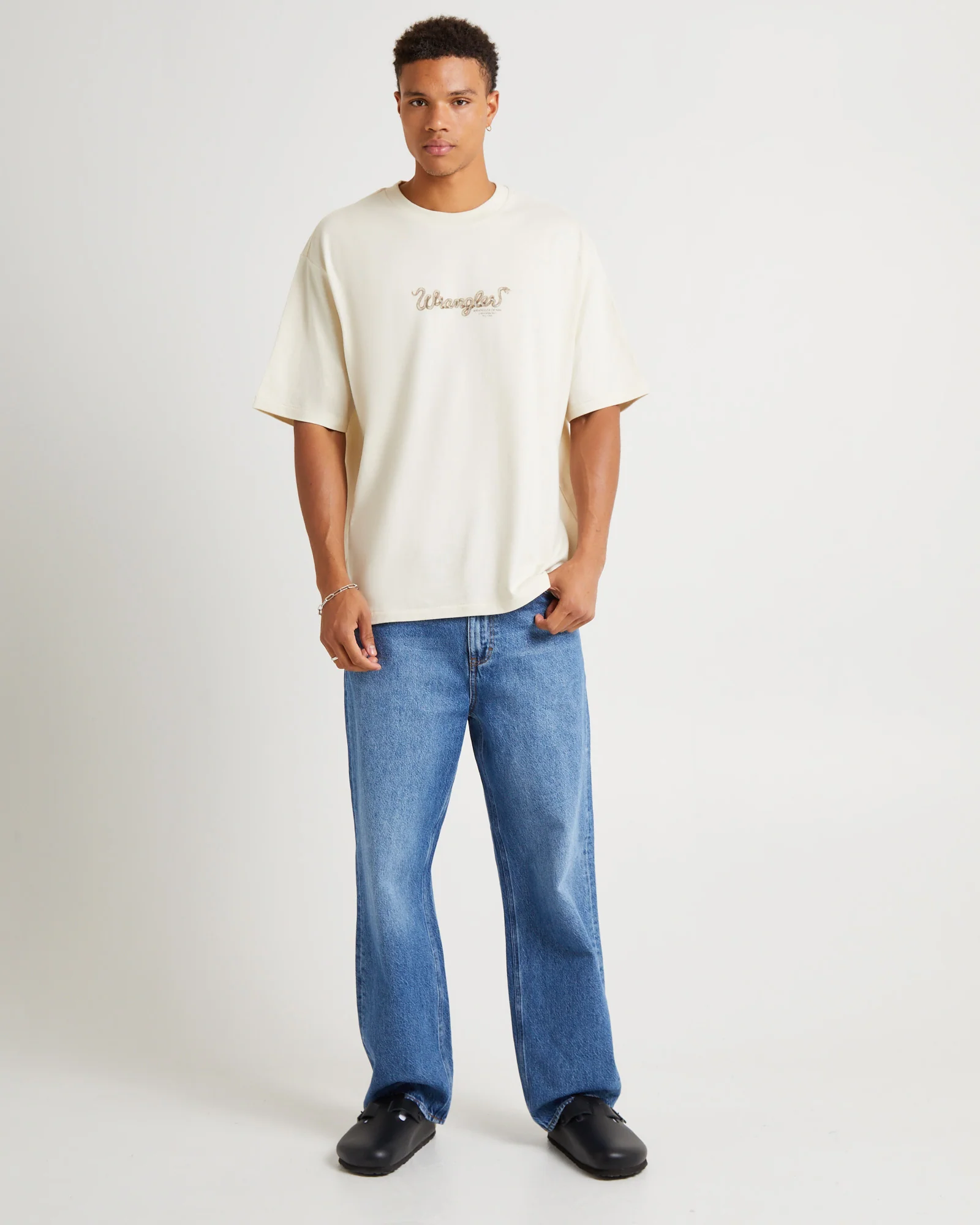 Snake Charm Slacker T-Shirt Ecru - Image 3
