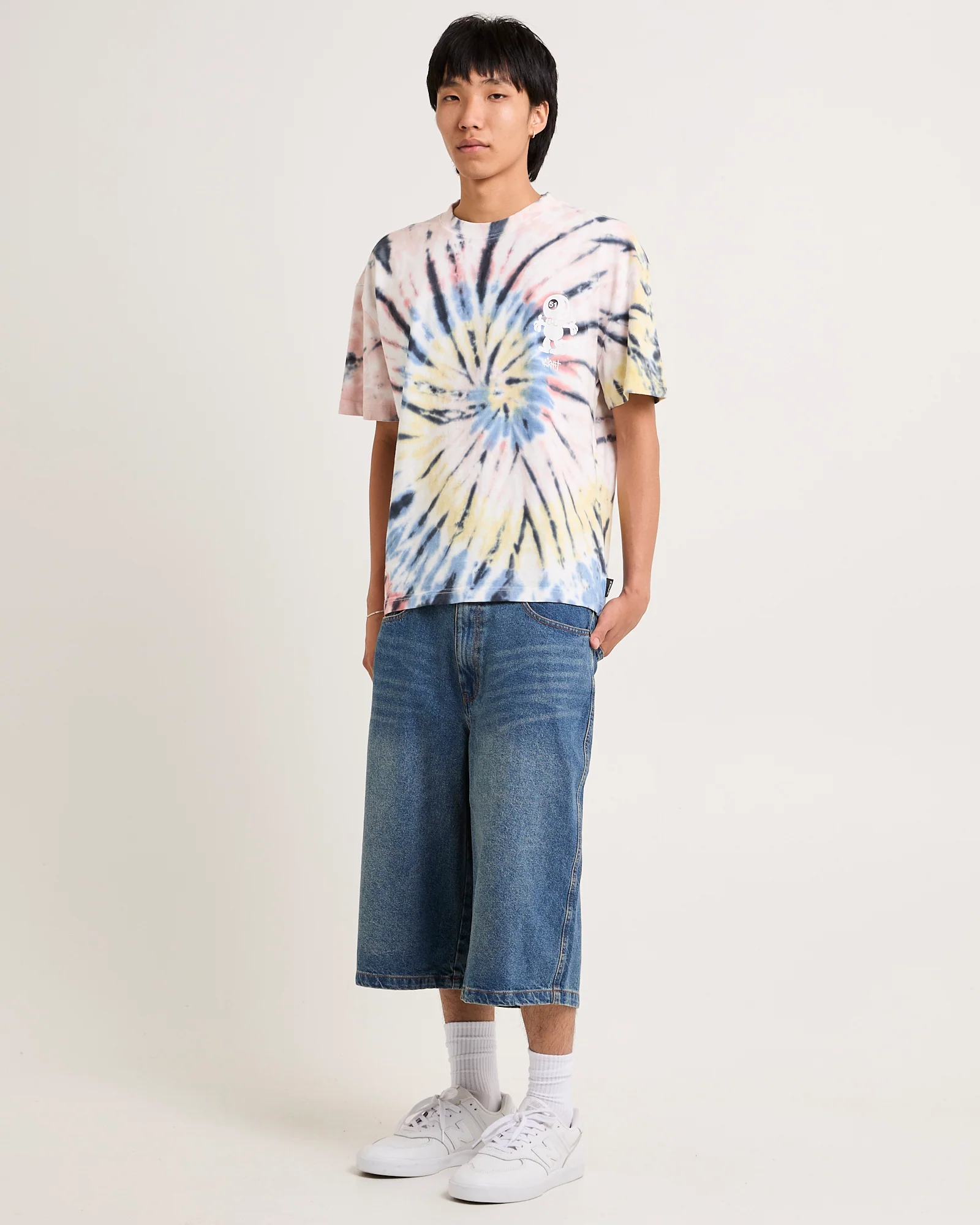 Snooker Tie Dye Cropped T-Shirt - Image 4