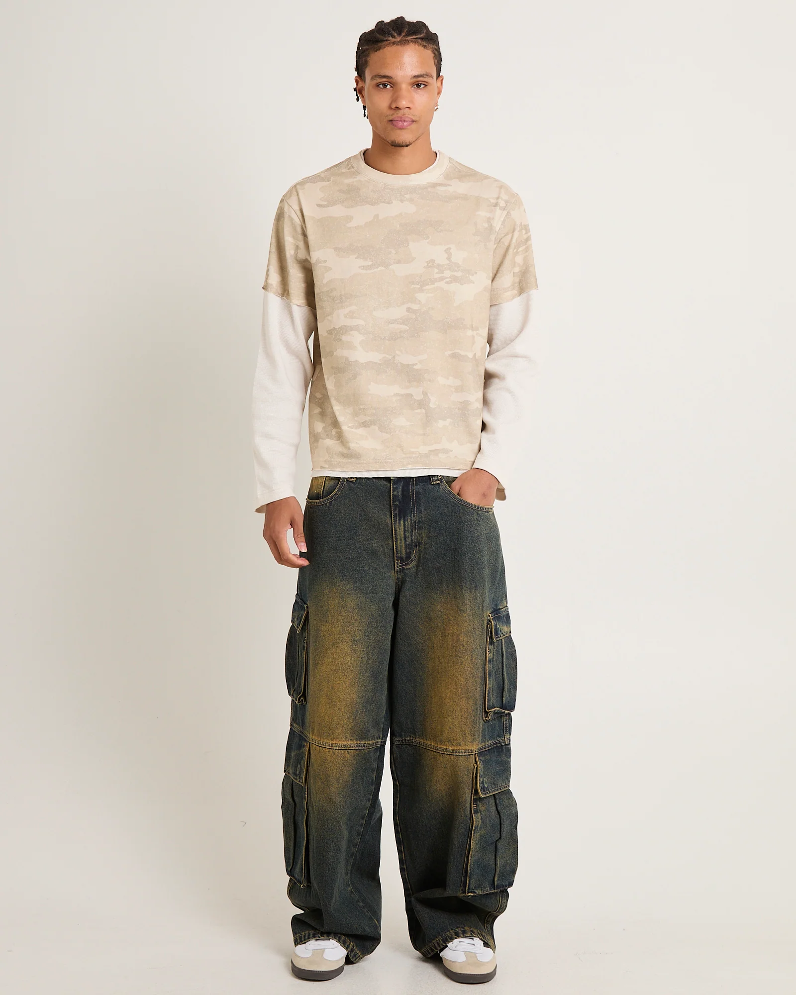 Society Denim Cargo Denim Jeans - Image 3