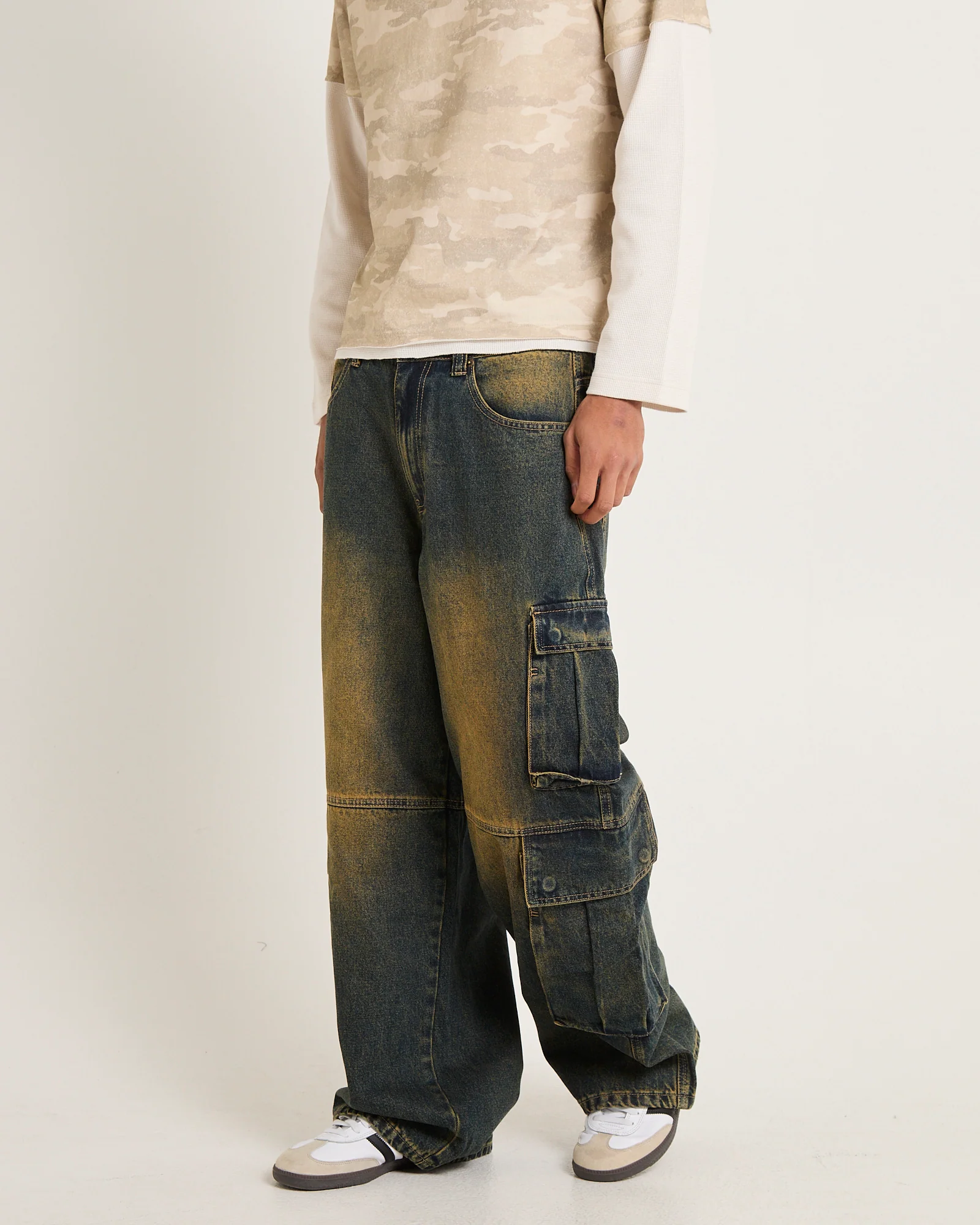 Society Denim Cargo Denim Jeans - Image 4